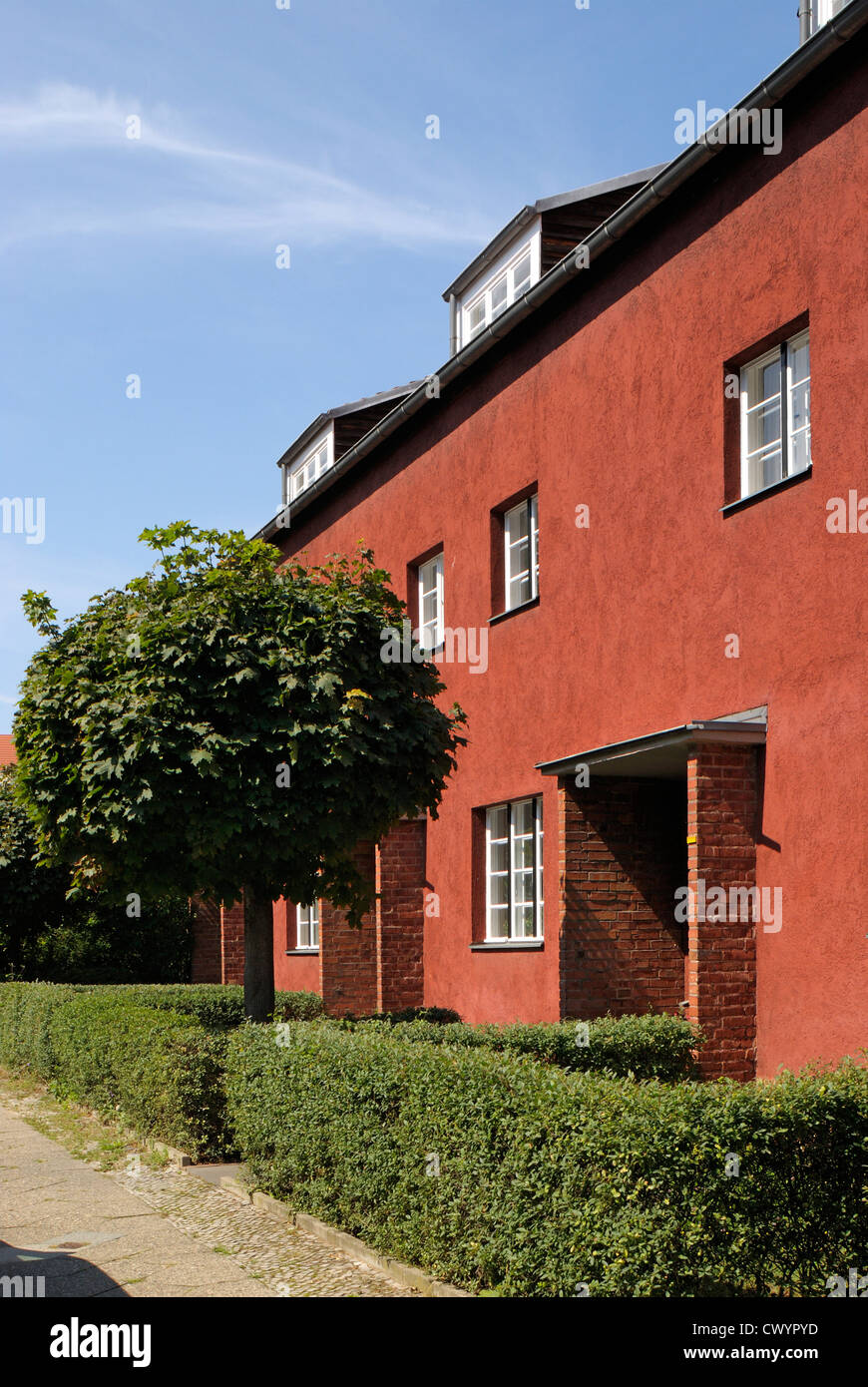 Hufeisensiedlung Berlin-Britz, Neukölln, Berlin, Deutschland, Europa Stockfoto