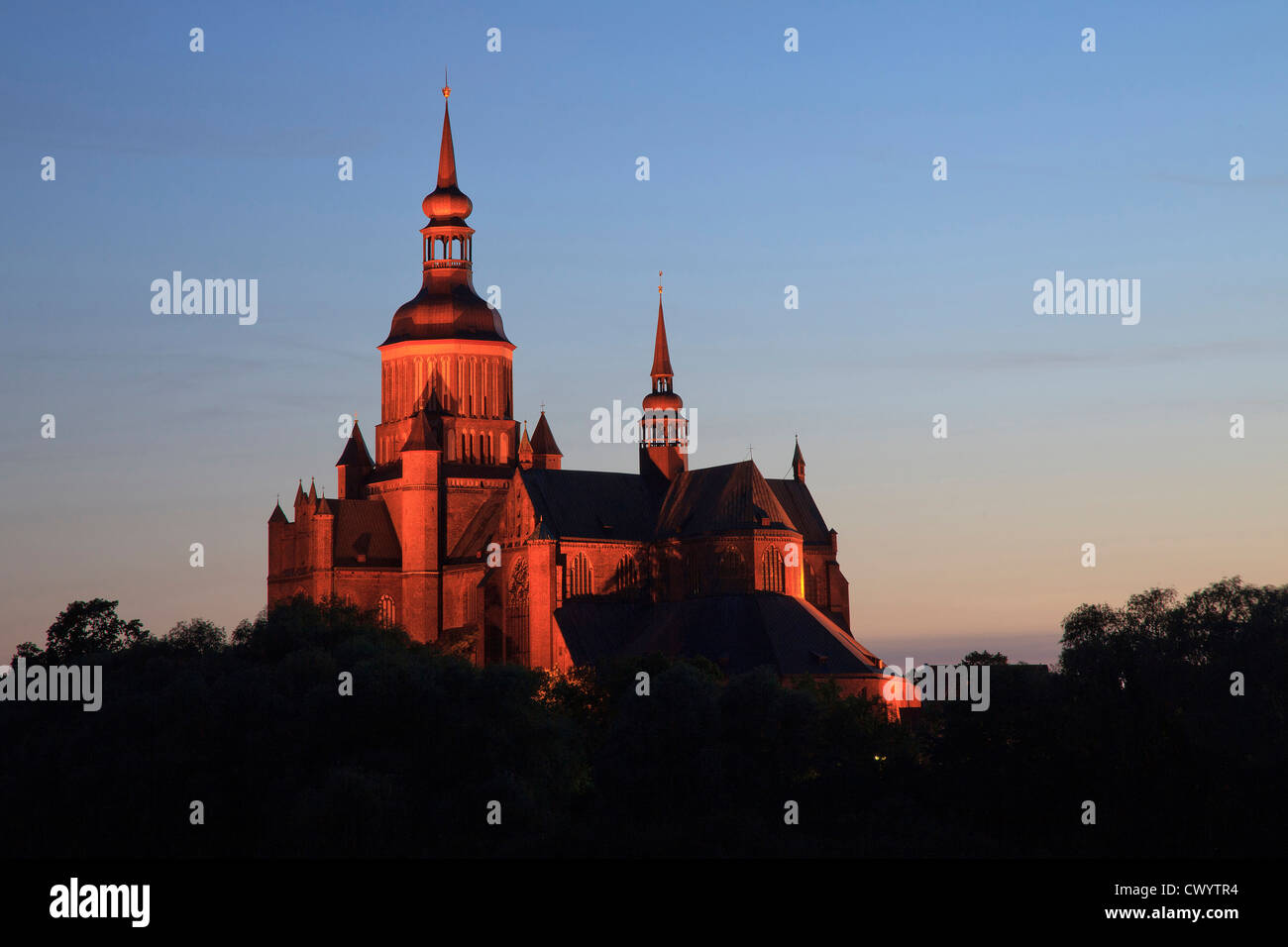 Pfarrkirche St. Nicolai, Stralsund, Deutschland Stockfoto