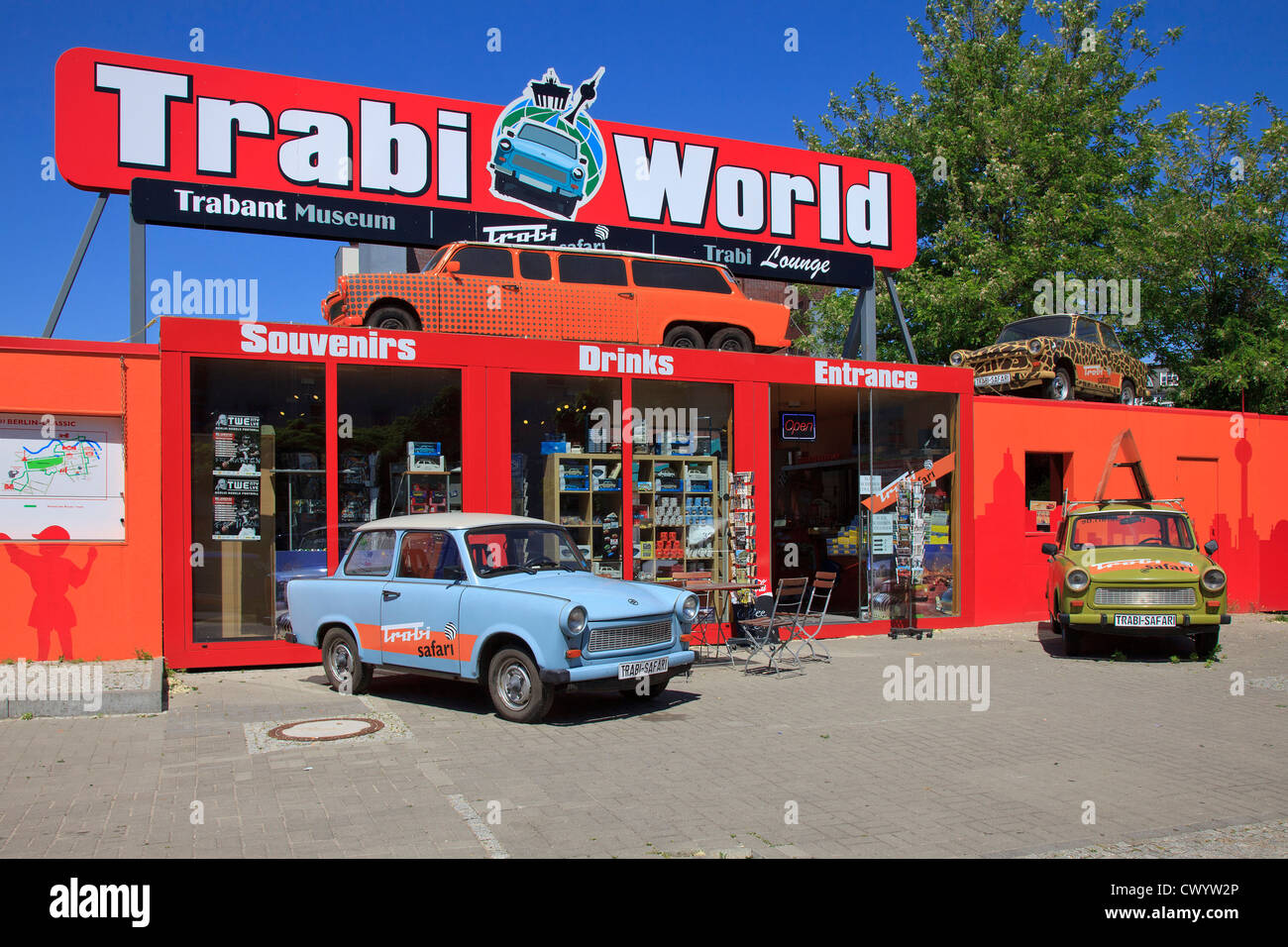 Trabant-Museum, Berlin, Deutschland Stockfoto