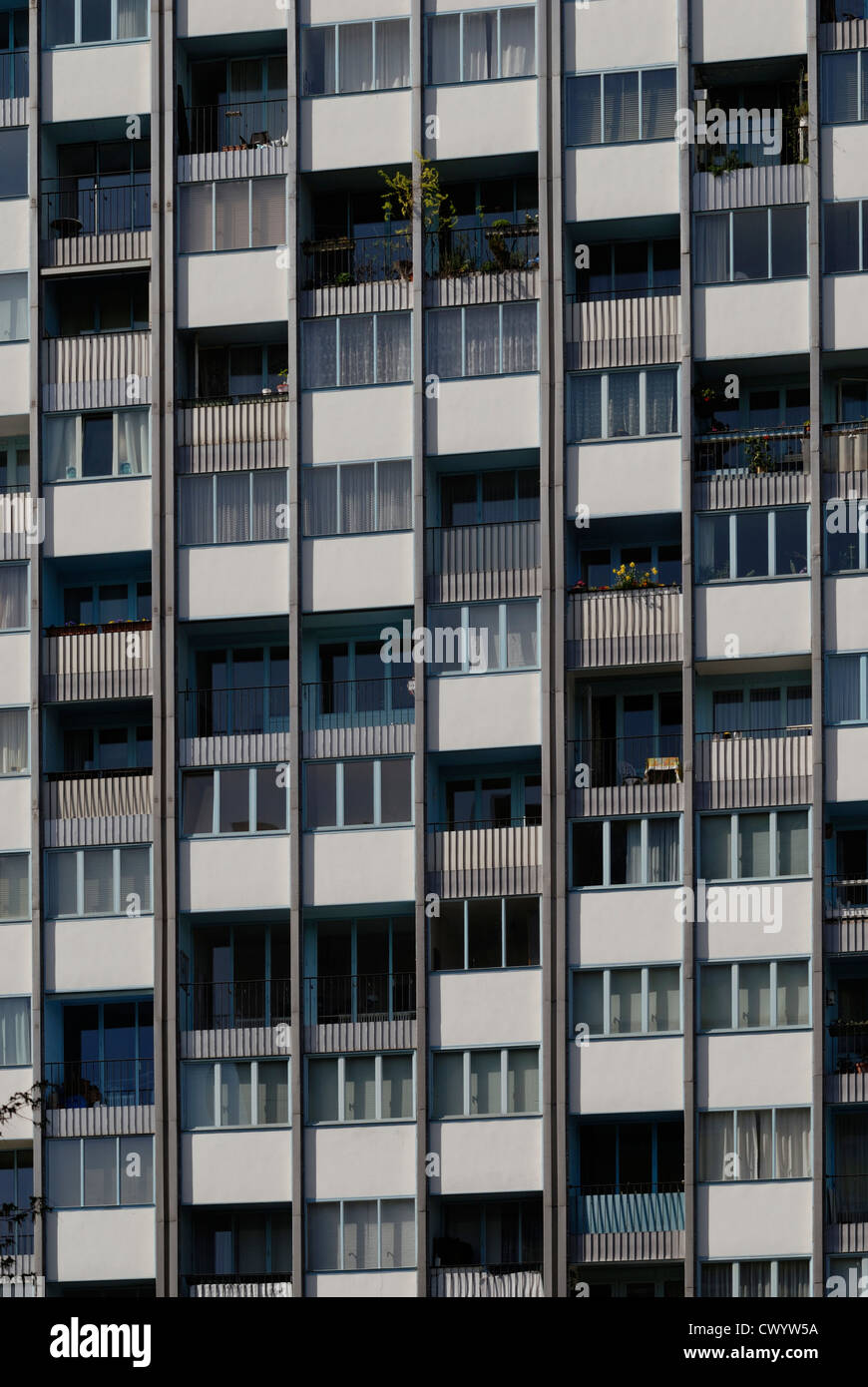 Hochhaus Mietshaus in Berlin Tiergarten, Deutschland Stockfoto