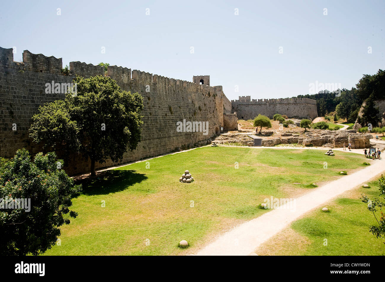 Burg, Rhodos Stadt, Rhodos, Dodekanes, Griechenland, Europa Stockfoto