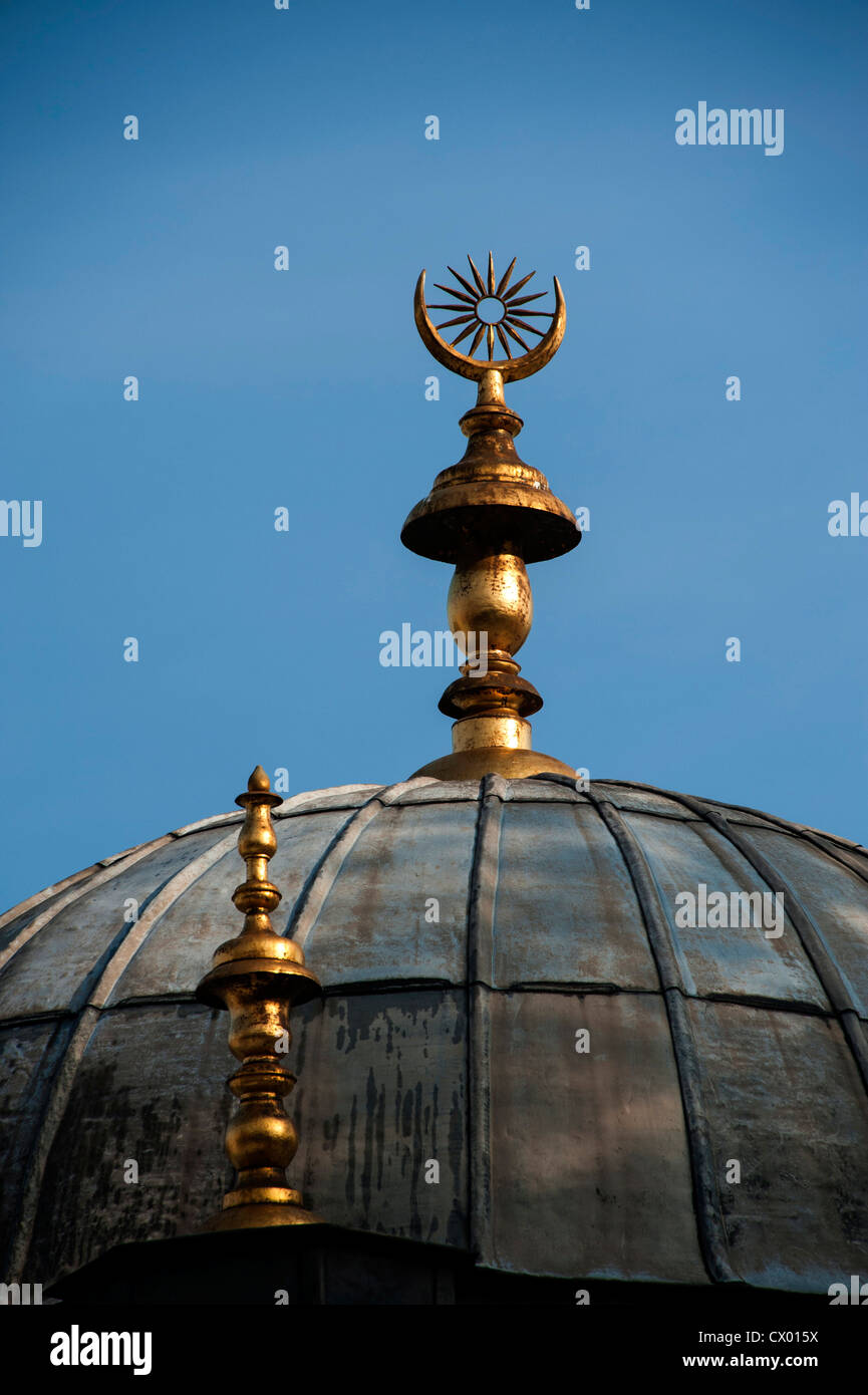 Oben auf eine Moschee in der Topkapi-Palast in Istanbul Türkei Stockfoto