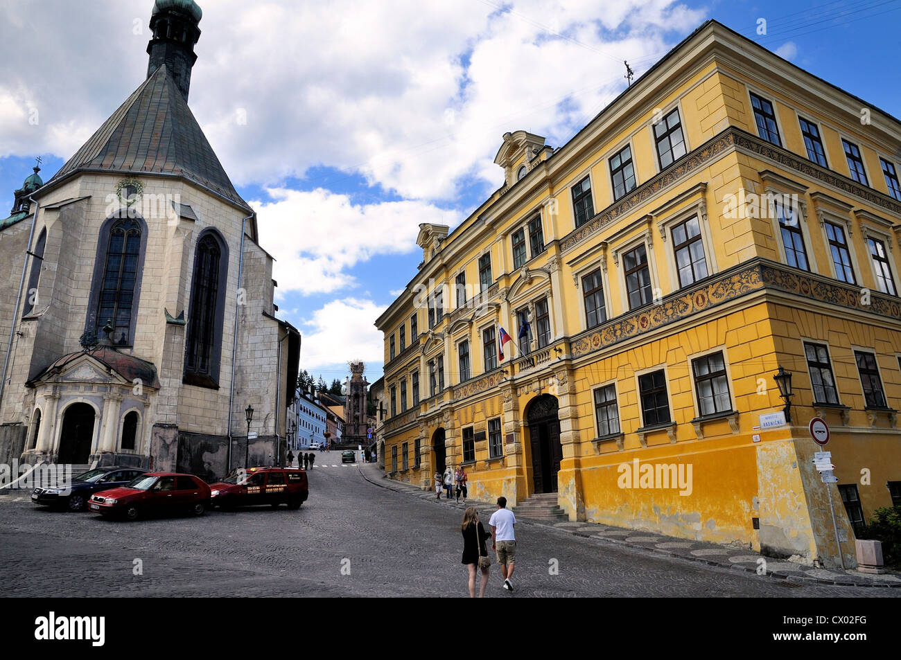 Banska Stiavnica Altstadt Slowakei Europa Stockfoto