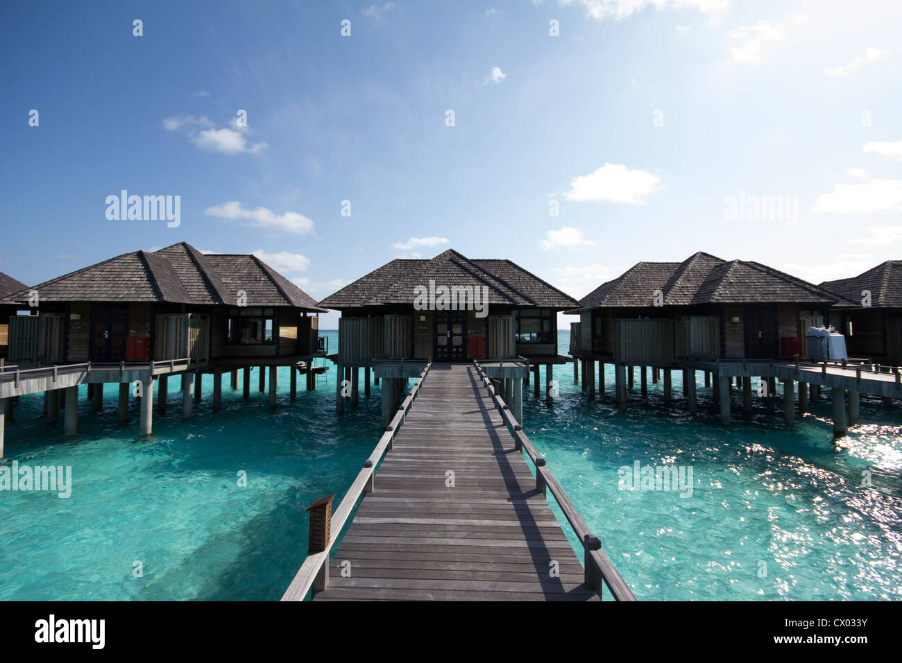 Bungalow-Malediven Stockfoto
