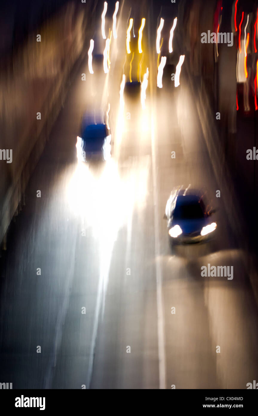 Bewegungsunschärfe-Beschleunigung Szene Stockfoto