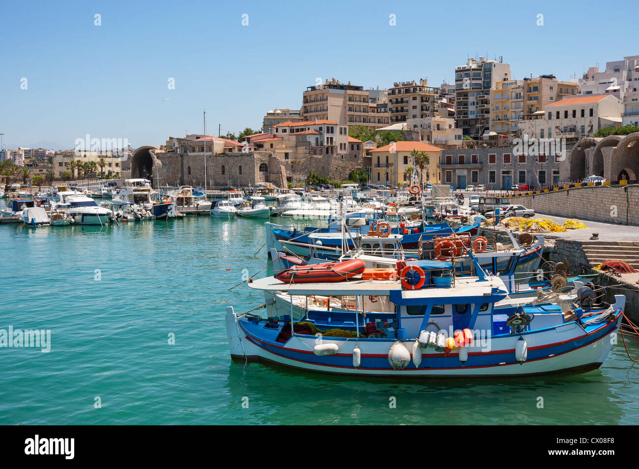 Hafen von Heraklion. Kreta, Griechenland Stockfoto