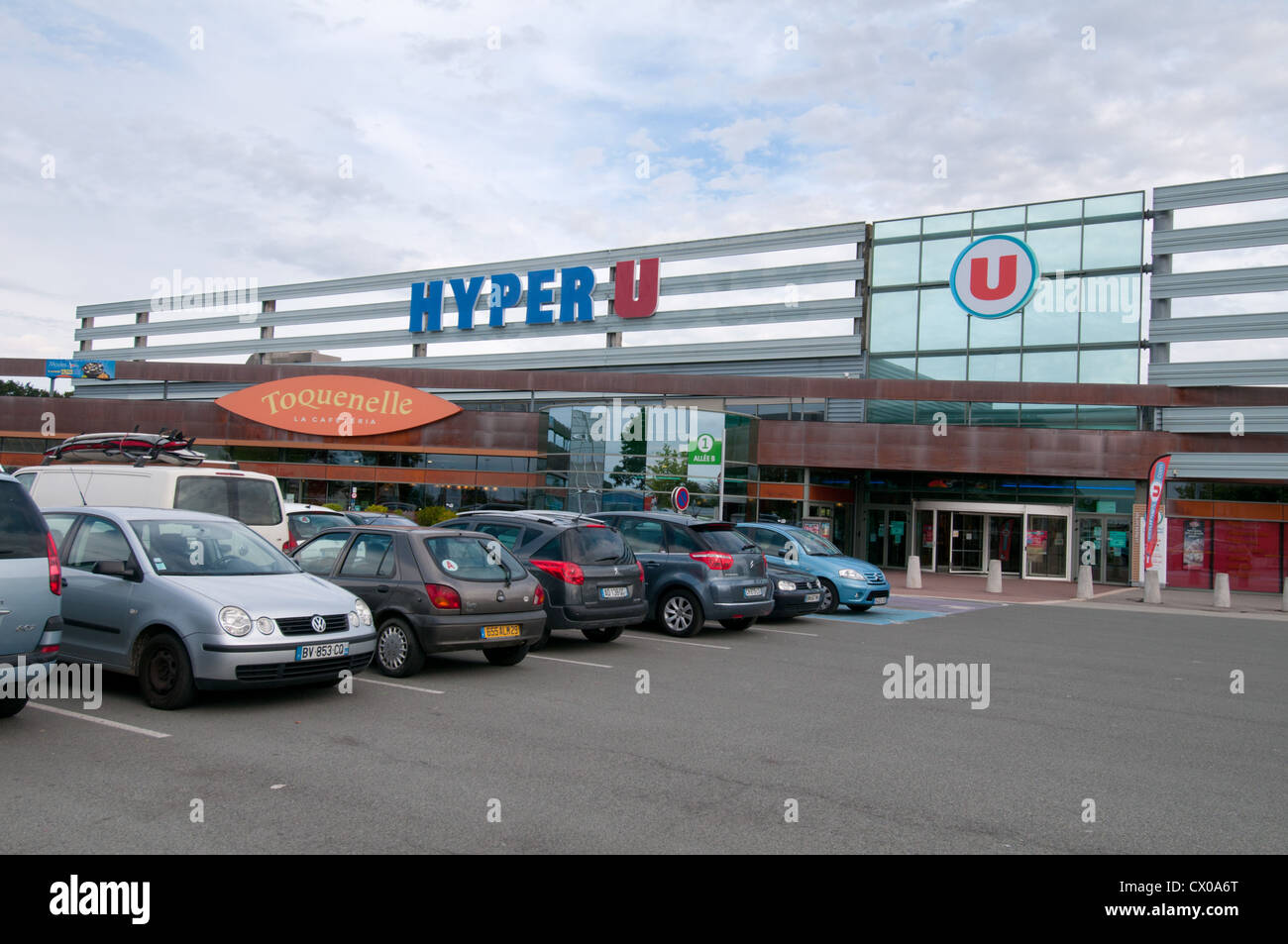 HyperU Supermarkt, Frankreich. Stockfoto
