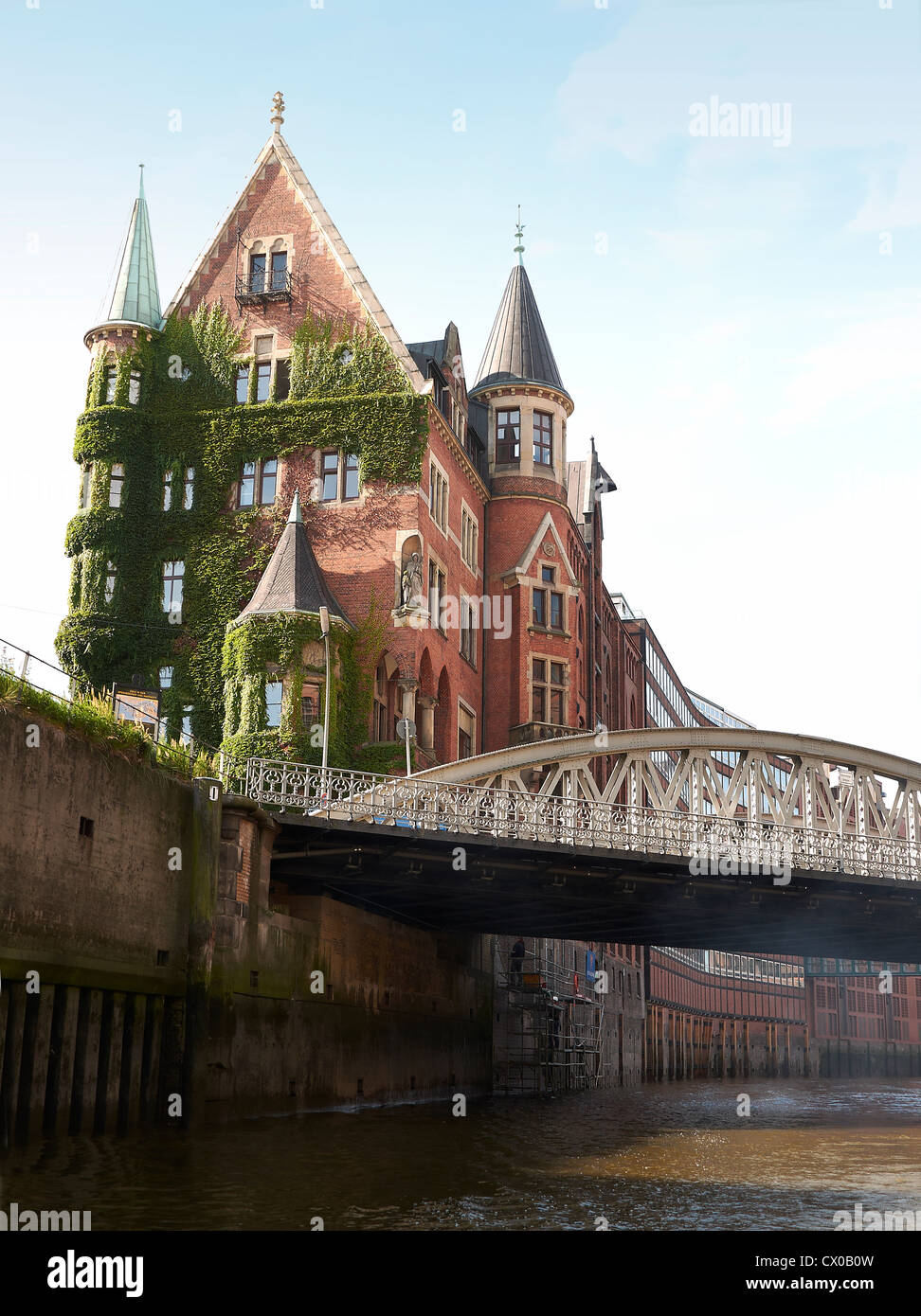 Fleetschlosschen Am Brooktorkai Mit Brooktor Brucke Speicherstadt Hamburg Stockfotografie Alamy