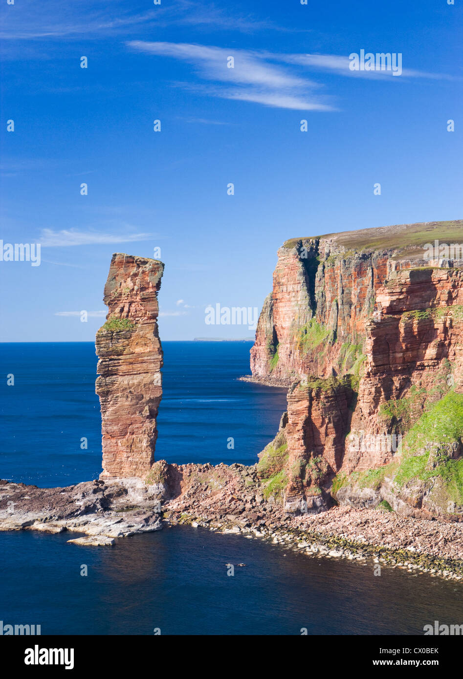 Old Man of Hoy, Hoy, Orkney Inseln, Schottland, Großbritannien. Stockfoto