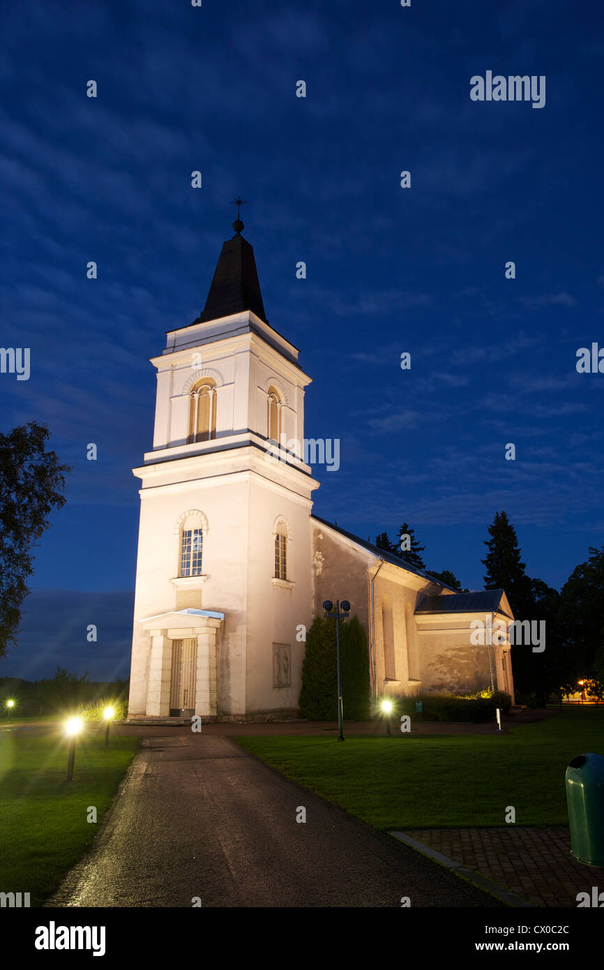 Str. Marys Kirche (ehemalige Vehkalahti Kirche) Hamina, Südfinnland, Fredrikshamn Stockfoto