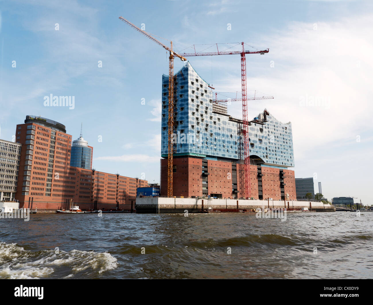 Elbphilharmonie im Bau, Hamburg, Deutschland Stockfoto