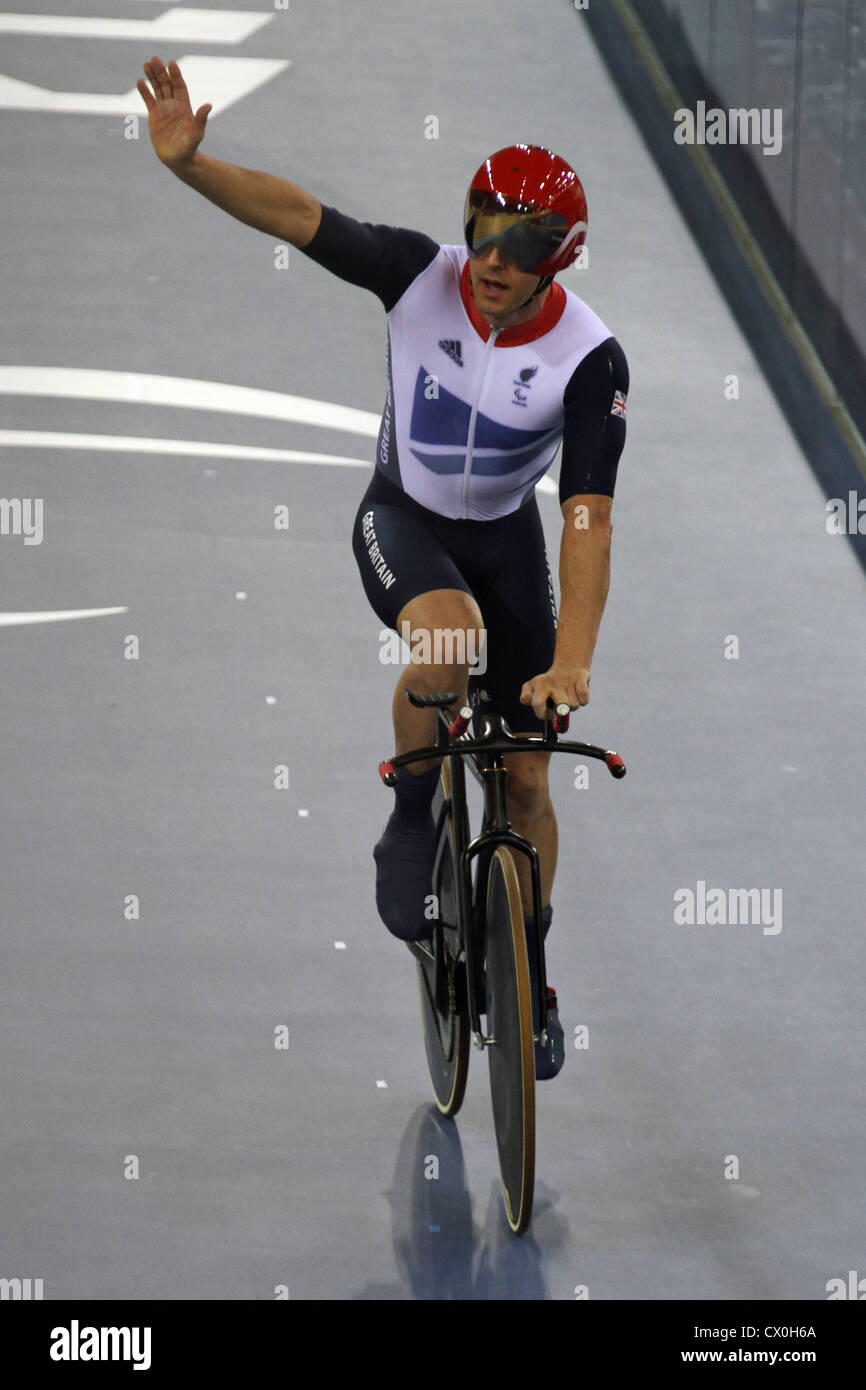 Mark Lee Colbourne GB im Herren Einzel C1-2-3-1 km-Zeitfahren Stockfoto