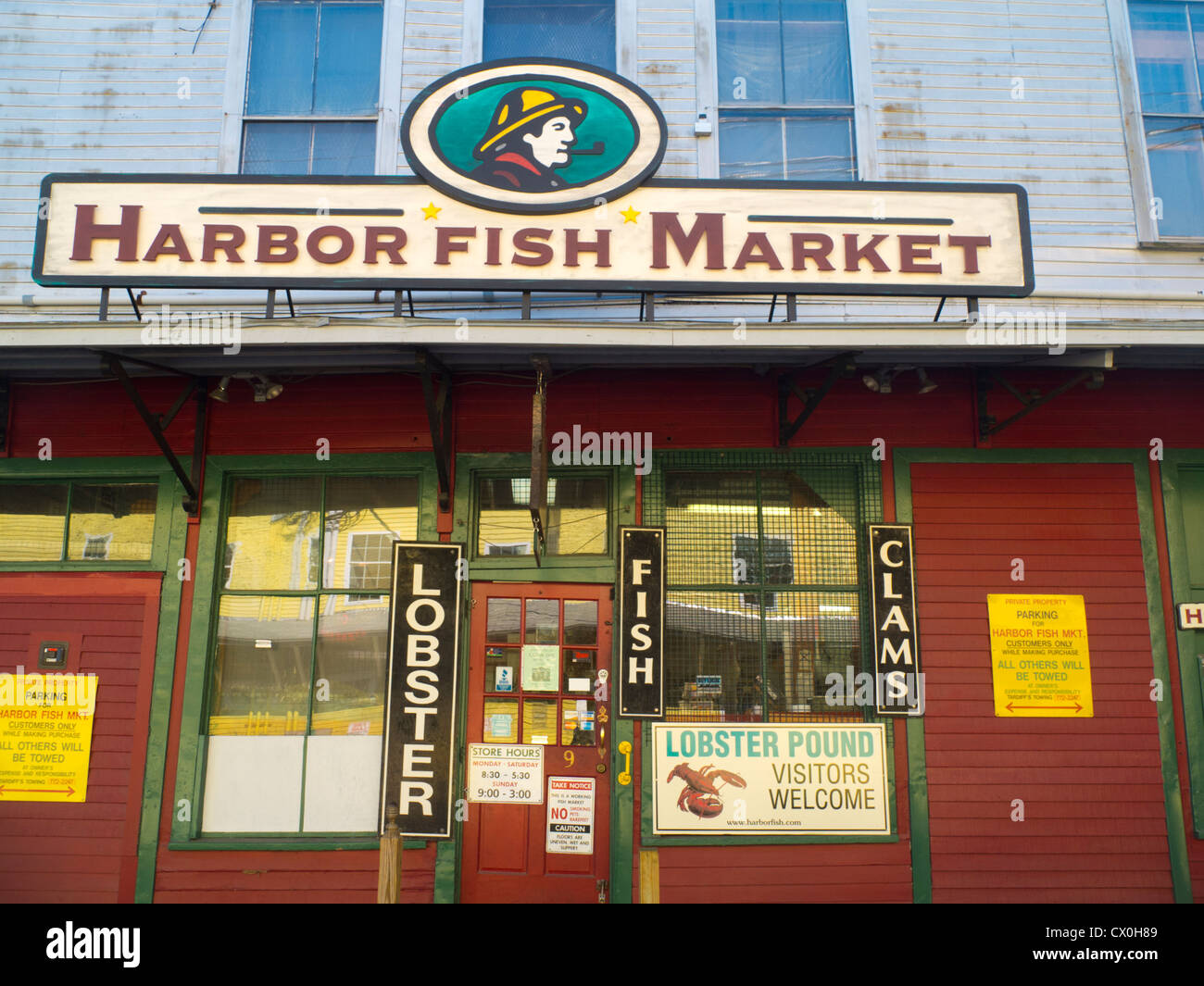 Hafen Fischmarkt In Portland Maine Stockfotografie Alamy