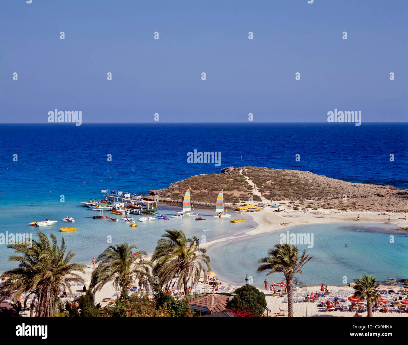 8118. Nissi Beach, Ayia Napa, Zypern Stockfoto