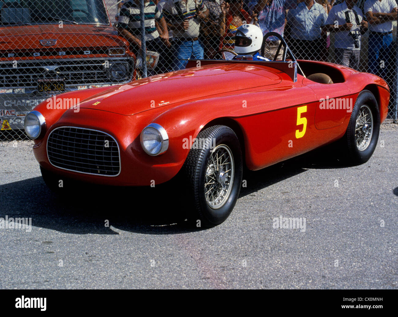Ferrari 340 America bei historischen Autorennen auf dem Laguna Seca Raceway  in Monterey, Kalifornien Stockfotografie - Alamy