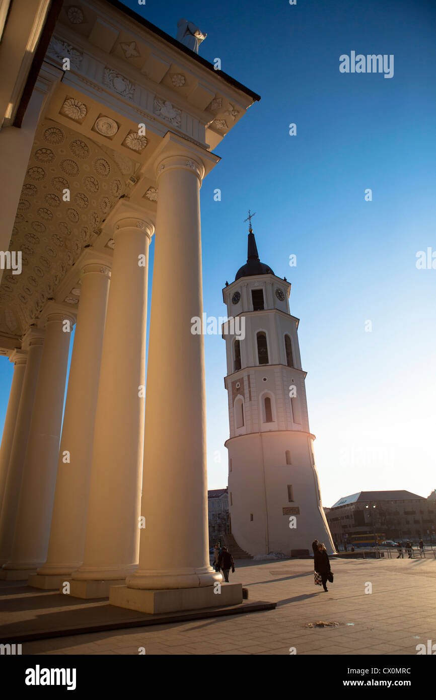 Domplatz Vilnius Litauen Stockfoto