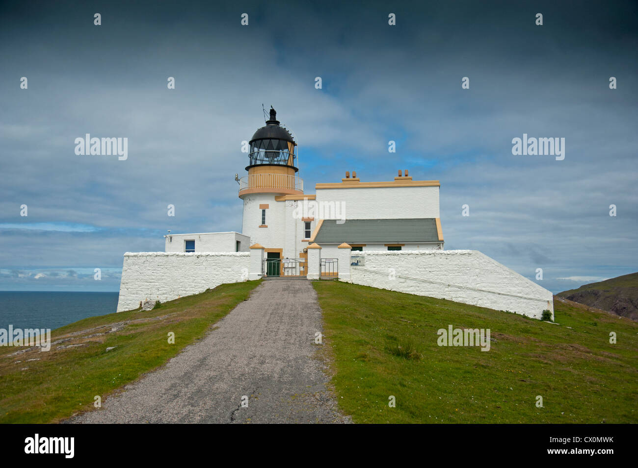 Stoner Head Leuchtturm, Clashmore. Raffin. Sutherland, Schottland. SCO 8391 Stockfoto