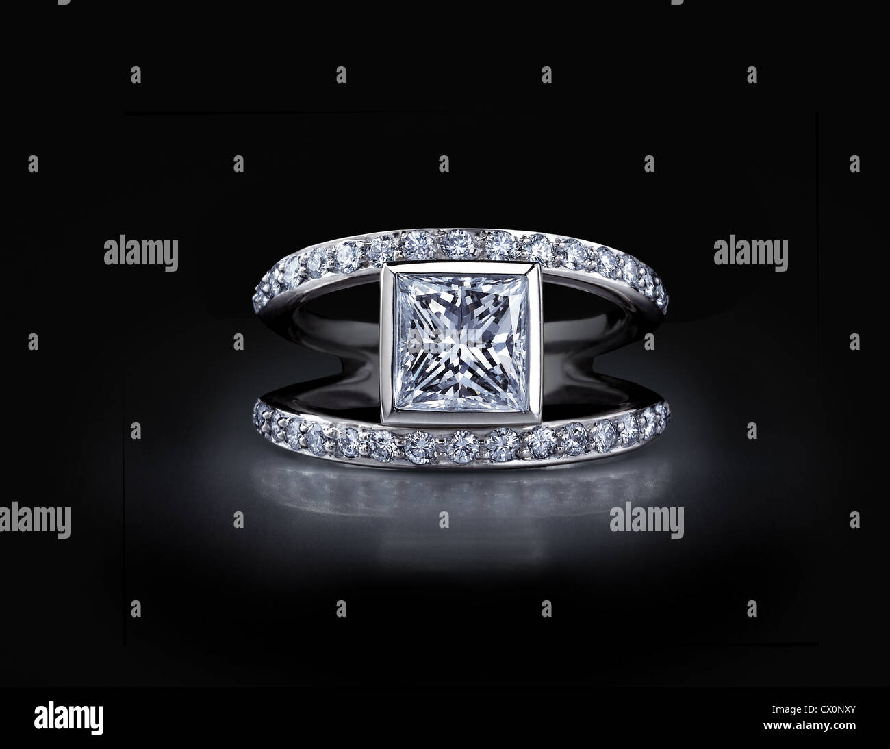 Diamant-Ring Stockfoto
