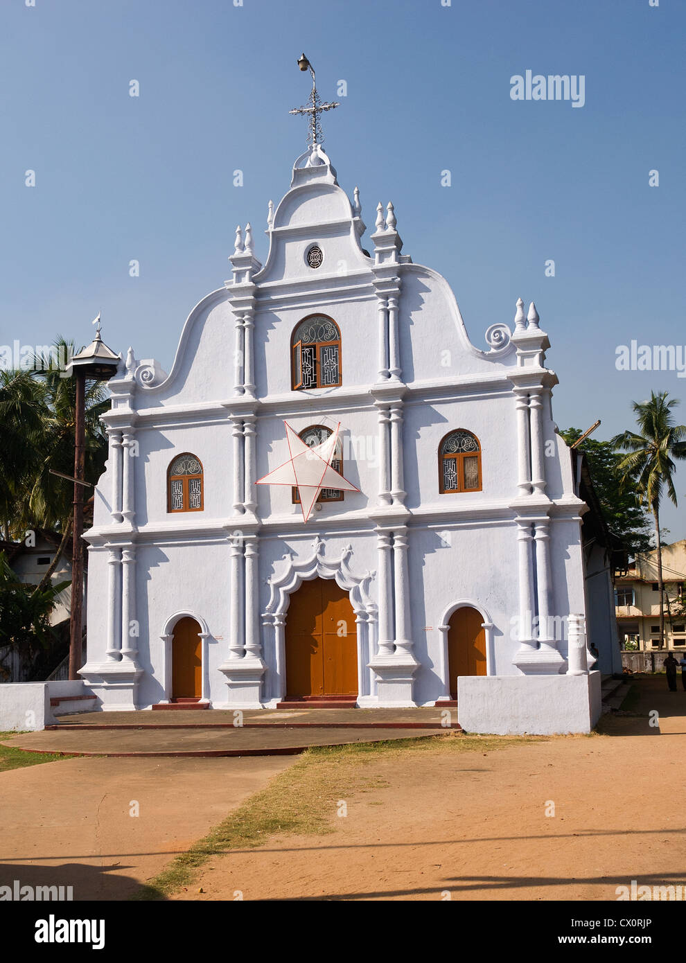 Elk201-3332v Indien, Kerala, Kochi, St. Peter und Paul Kirche Stockfoto
