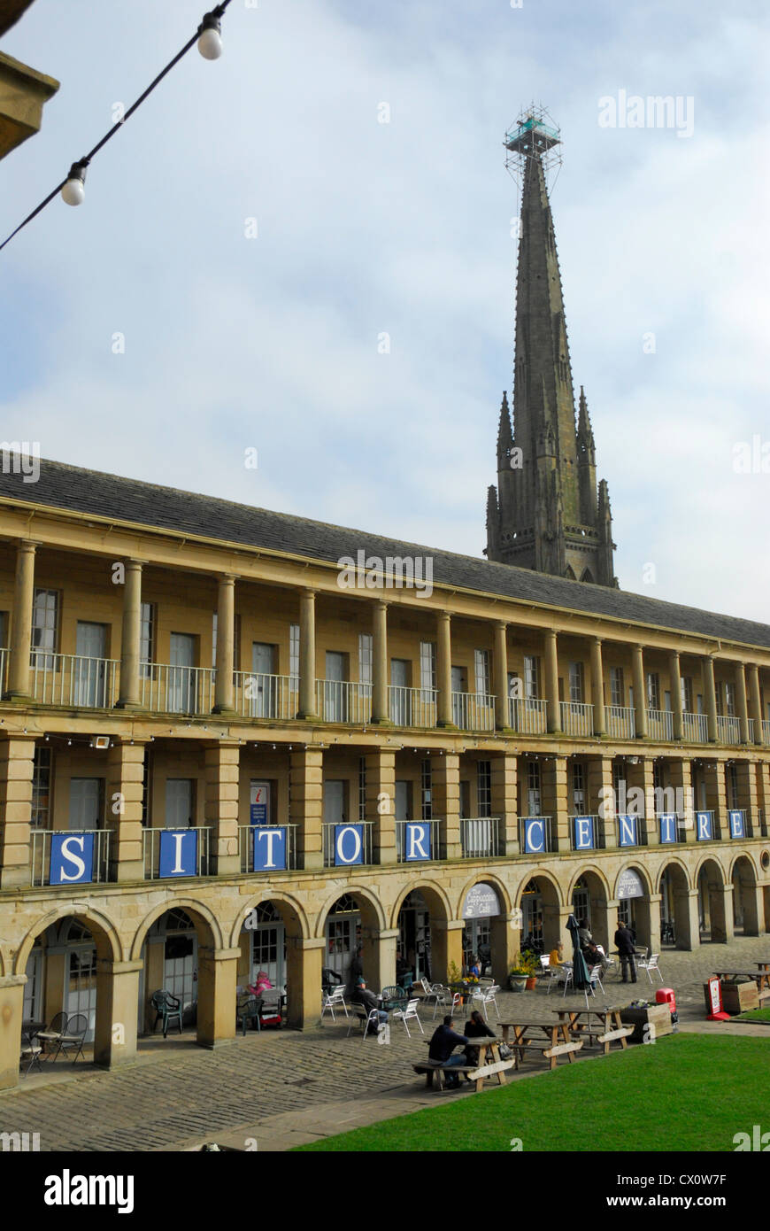 Umfassende Einblicke in Stück Hall Halifax. Stockfoto