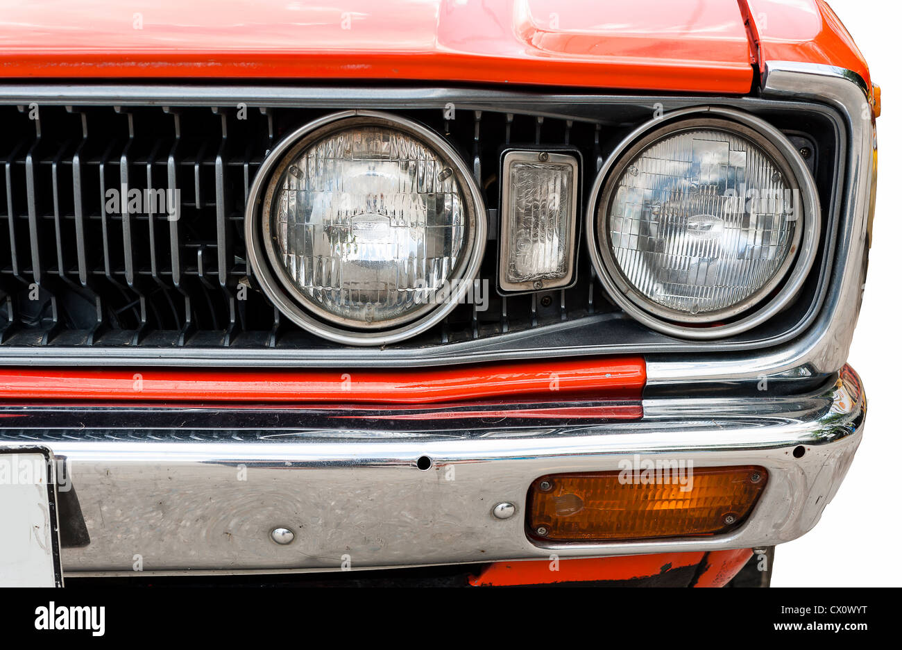 Scheinwerfer des alten Auto Augen Auto Stockfoto