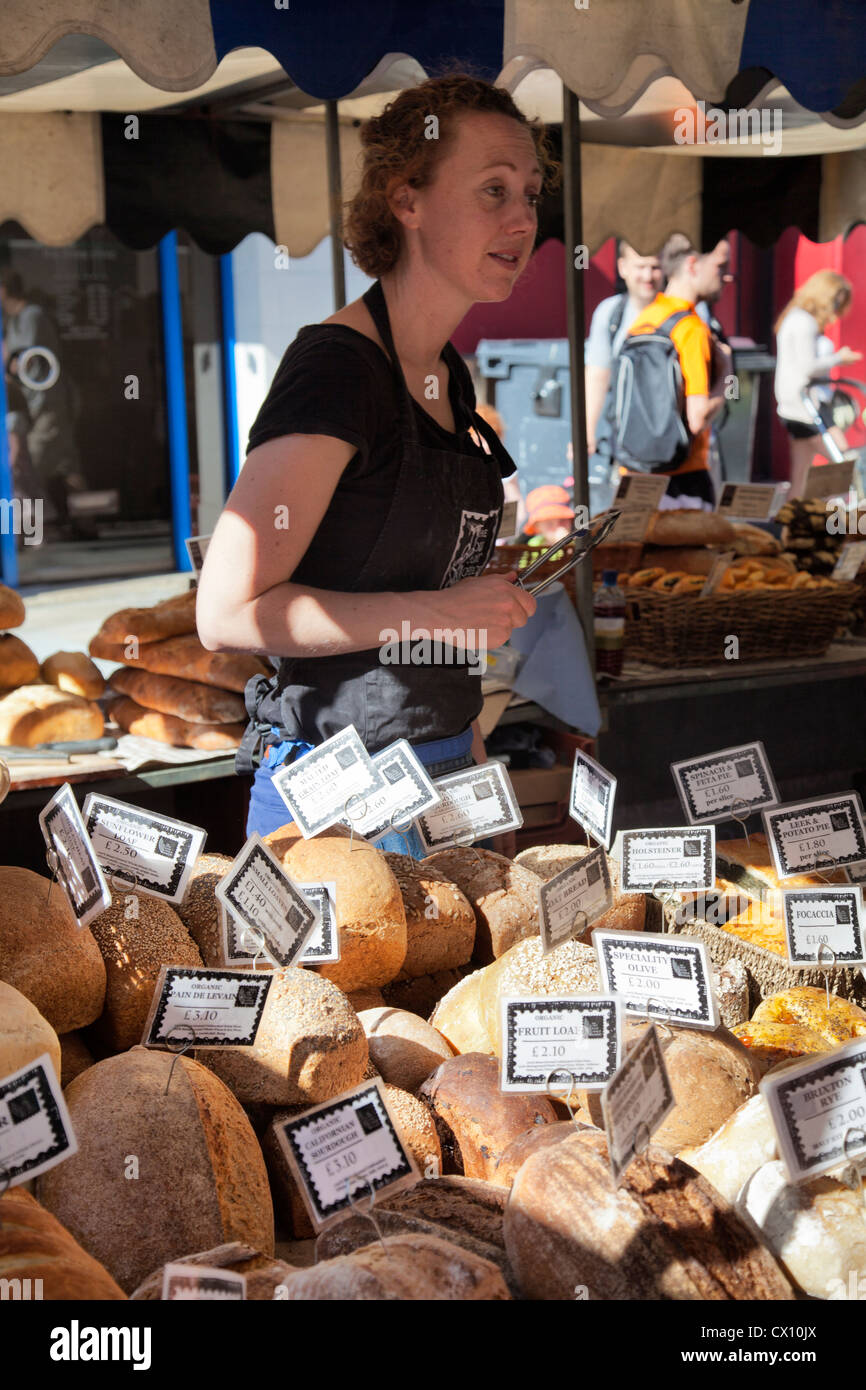 Venn Street Marktstände in Clapham - London-UK Stockfoto