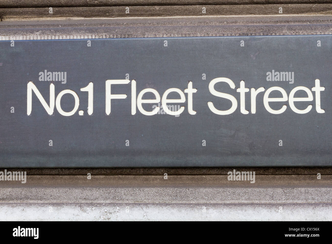 Nr. 1 Fleet Street, London, England, UK Stockfotografie Alamy