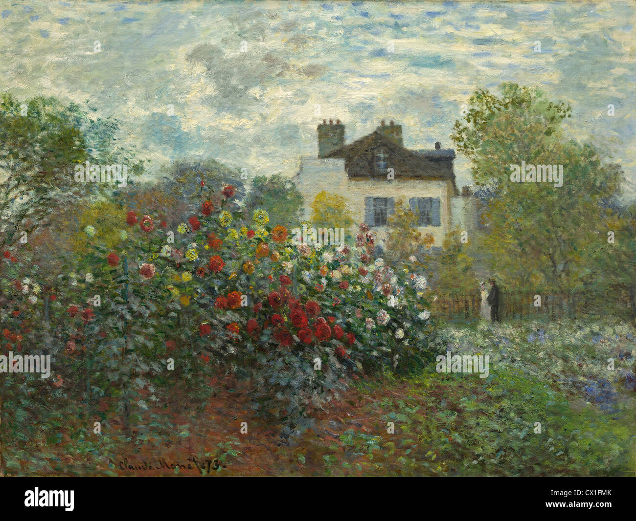 Claude Monet (Französisch, 1840-1926), des Künstlers Garten in Argenteuil (eine Ecke des Gartens mit Dahlien), 1873 Stockfoto