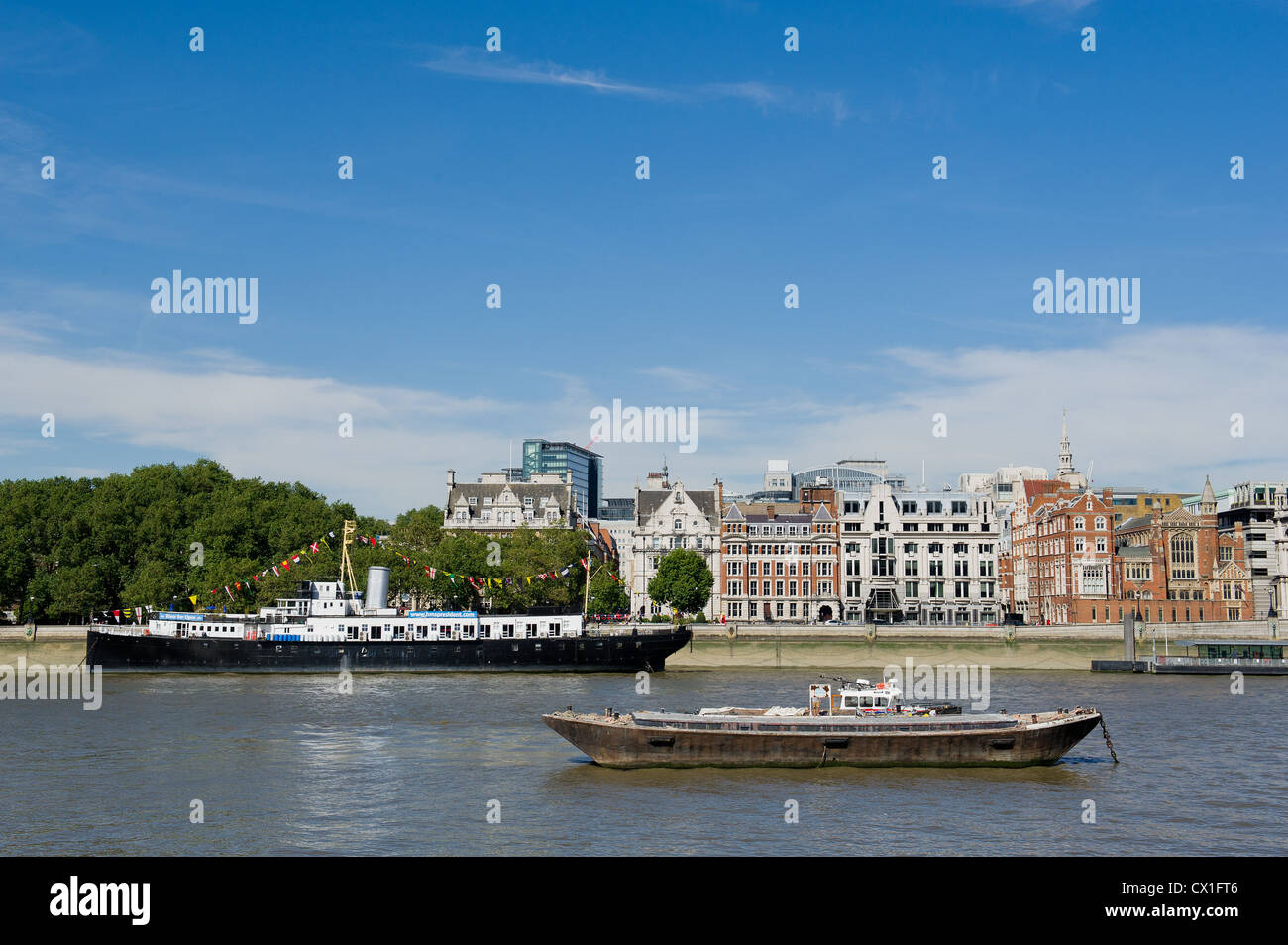 Die Themse in London Stockfoto