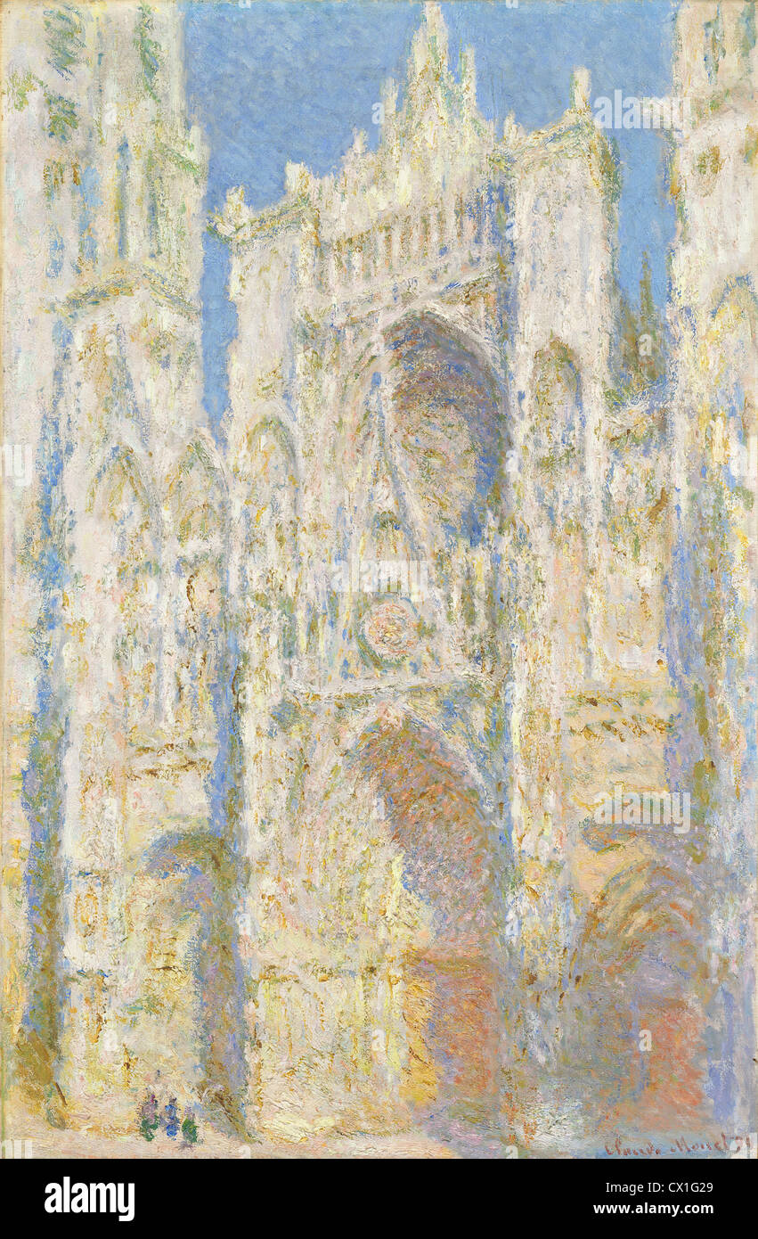 Claude Monet (Französisch, 1840-1926), Kathedrale von Rouen, West Fassade, Sonnenlicht, 1894, Öl auf Leinwand Stockfoto