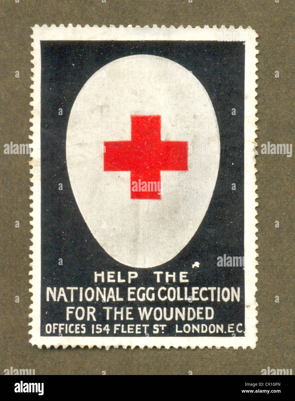 Liebe Poster Stempel für die nationalen Eiersammlung des Wounded Fonds Stockfoto