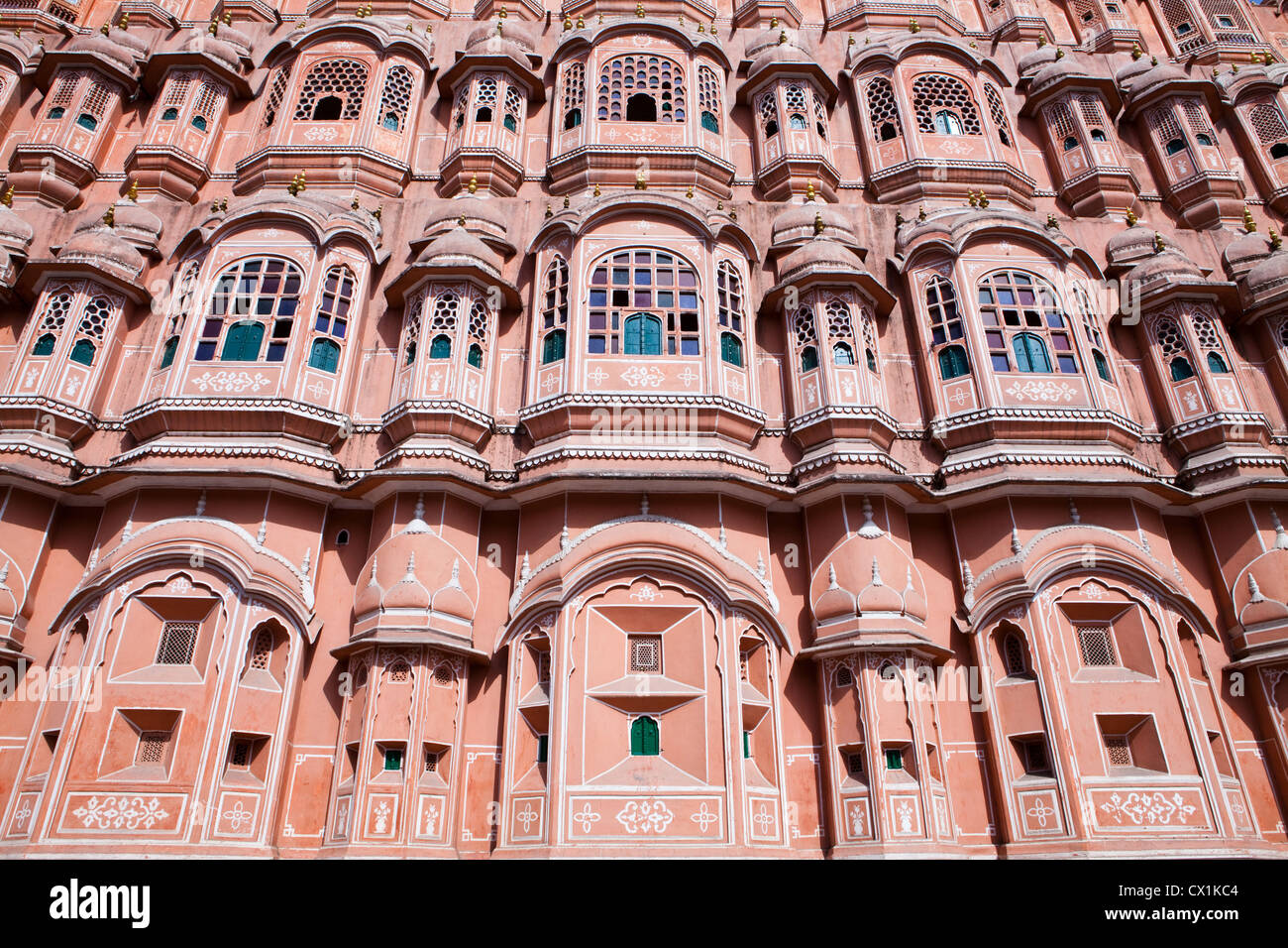 Palast der Winde in Jaipur, Rajasthan Stockfoto