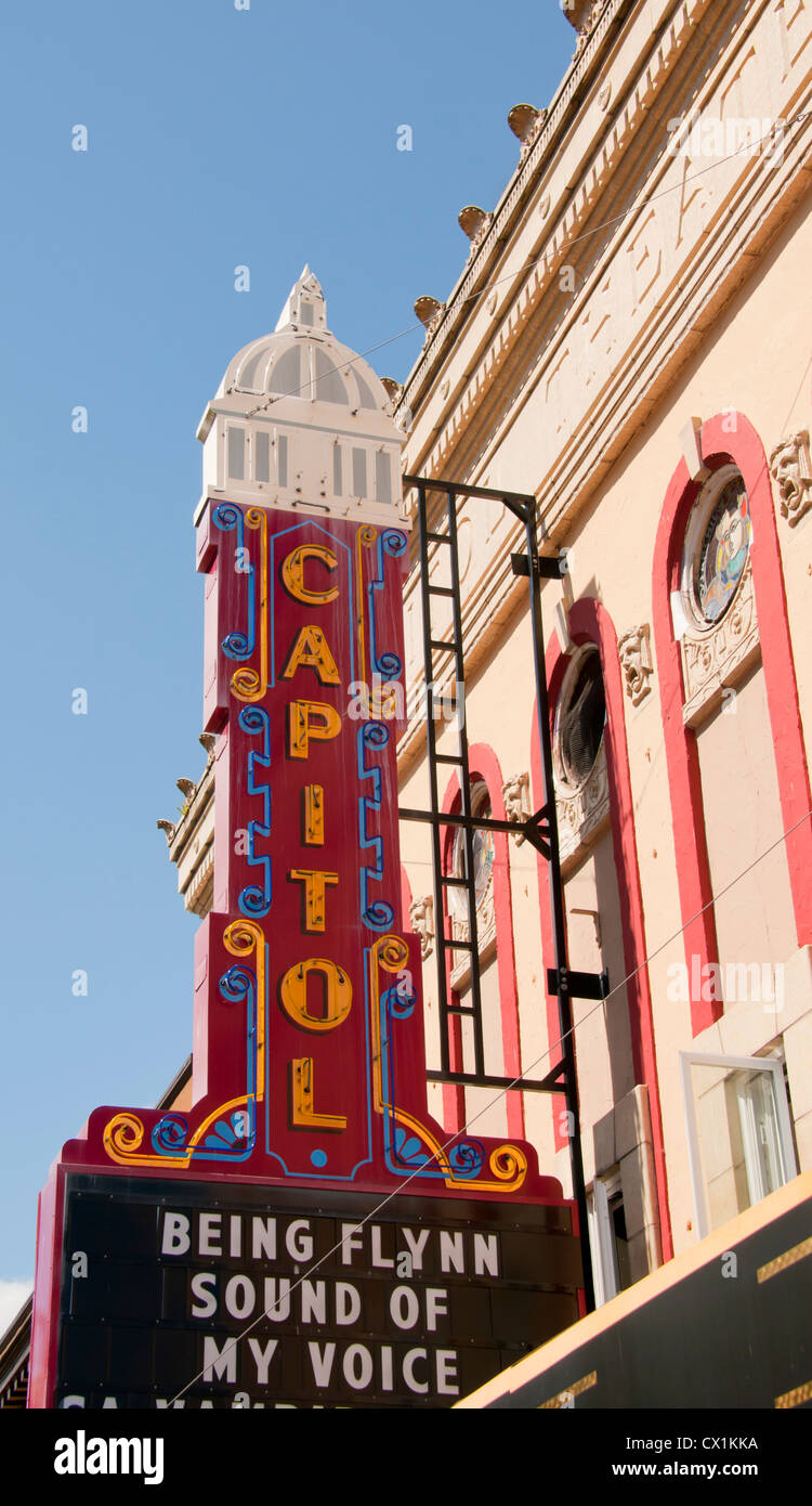 Historischen Capitol Theater Gebäude der Stadt Olympia, Washington Stockfoto