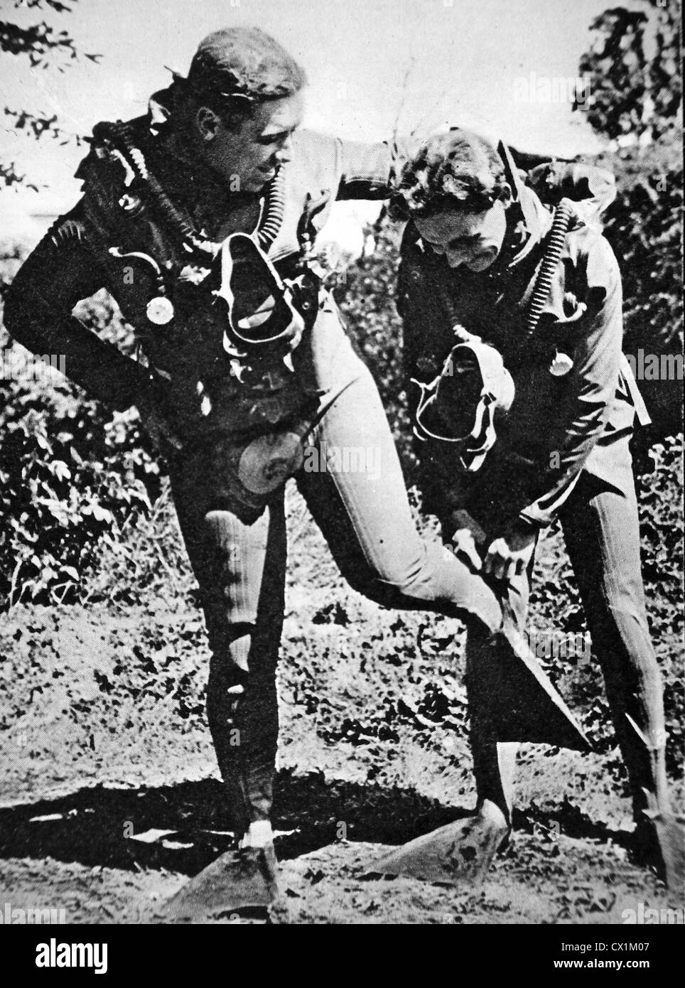 Royal Navy underwater Demolition Taucher WW11 Stockfoto