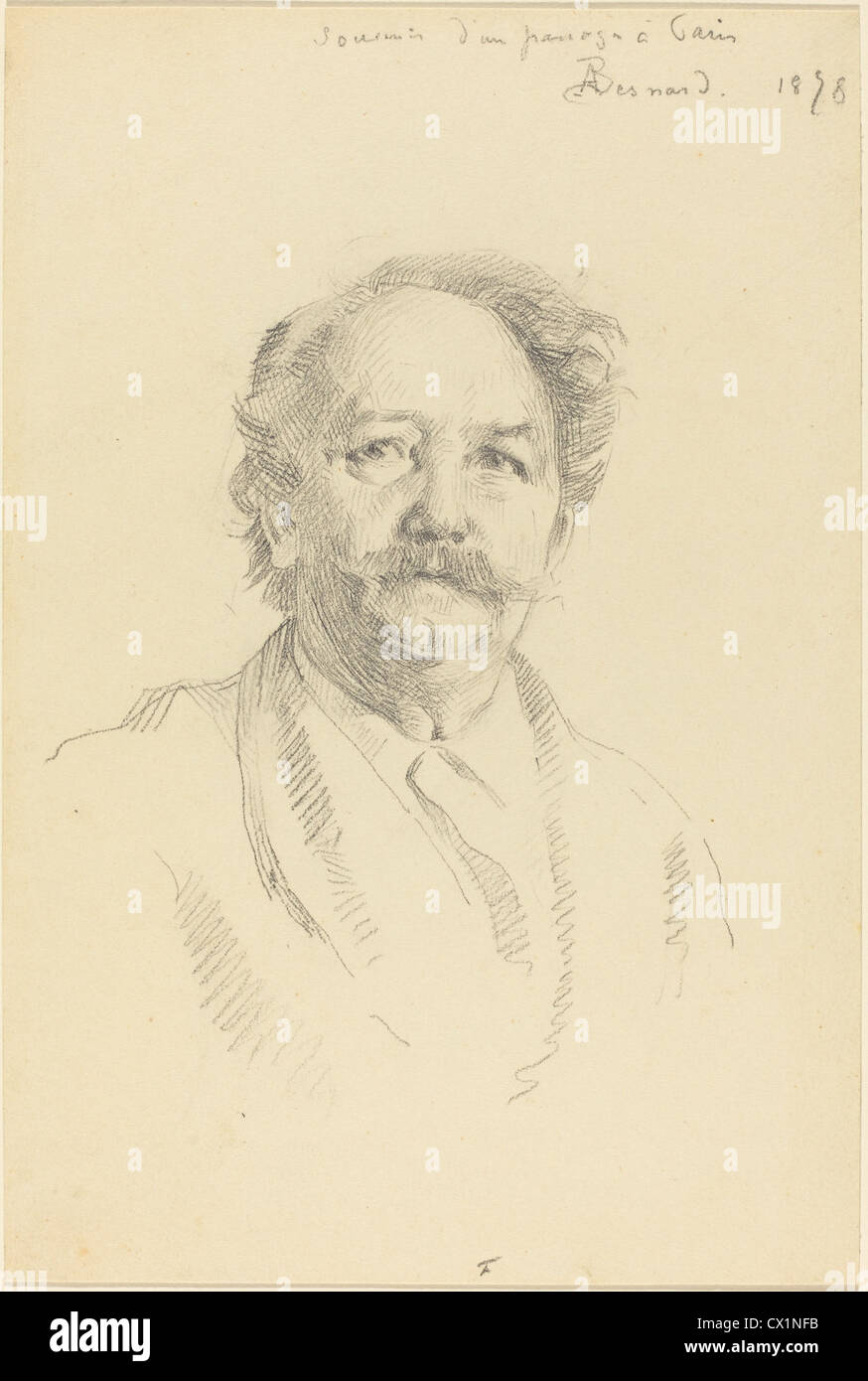 Albert Besnard (Französisch, 1849-1934), Souvenir d ' un Passage À Paris, 1898, Graphit auf schwerem Vélin Papier Stockfoto