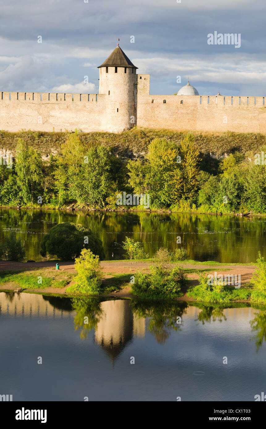 Festung in Ivangorod, die westliche Grenze von Russland Stockfoto
