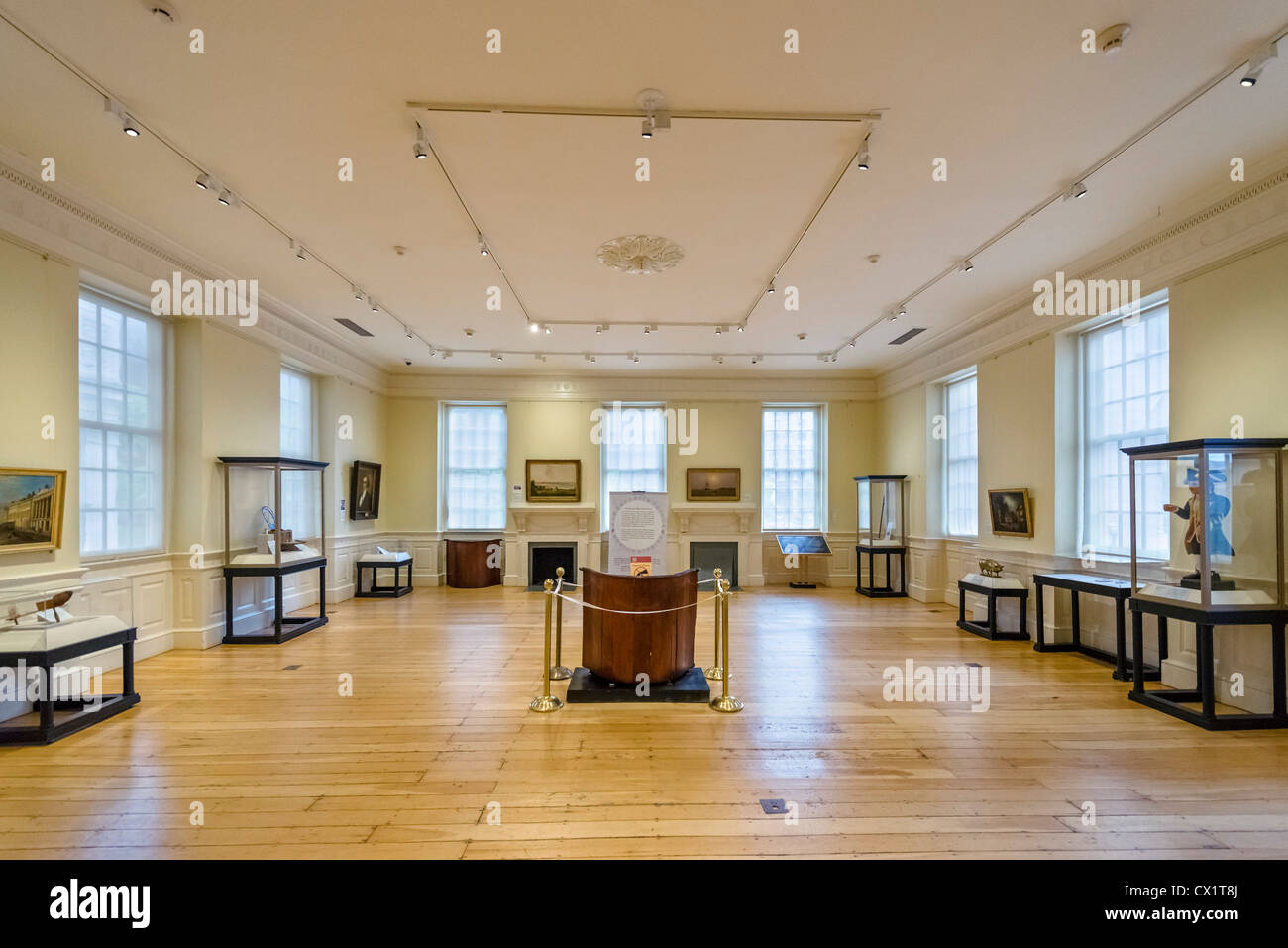 Innenraum des historischen Old State House Museum, Boston, Massachusetts, USA Stockfoto