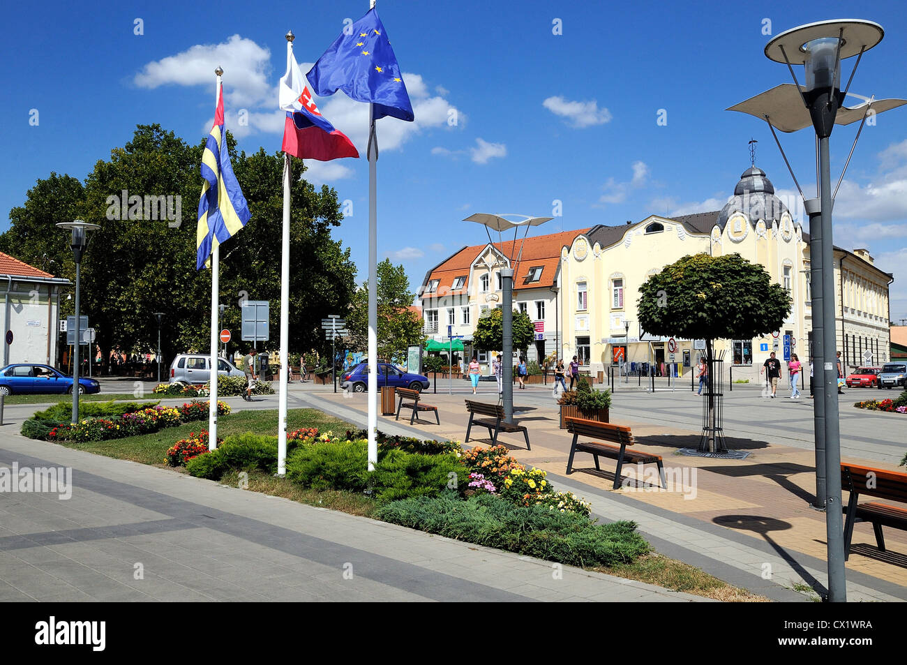 Sturovo Stadtzentrum Slowakei Europa Stockfoto