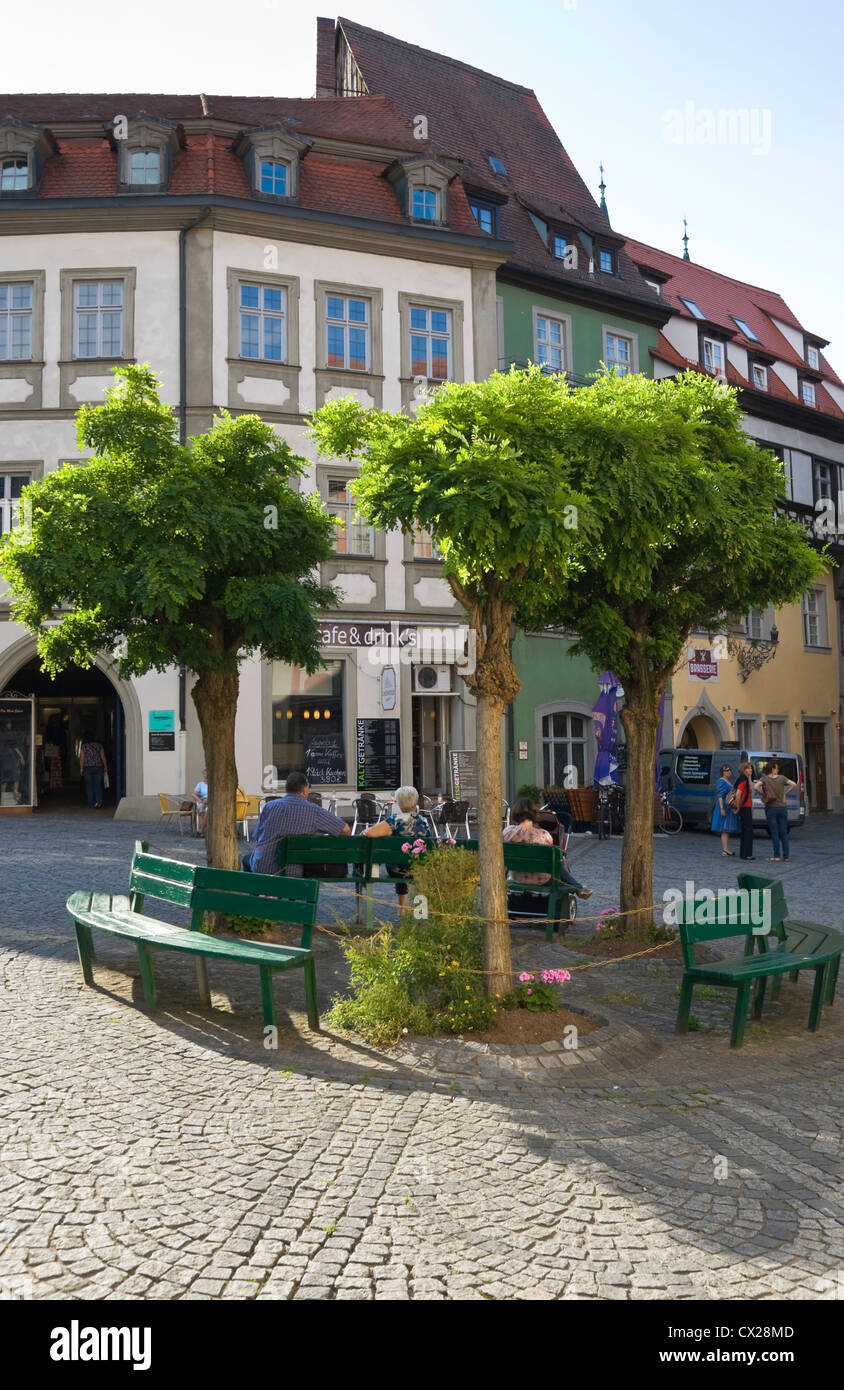 In der alten Stadt, Bamberg, Bayern, Deutschland, Europa. Stockfoto