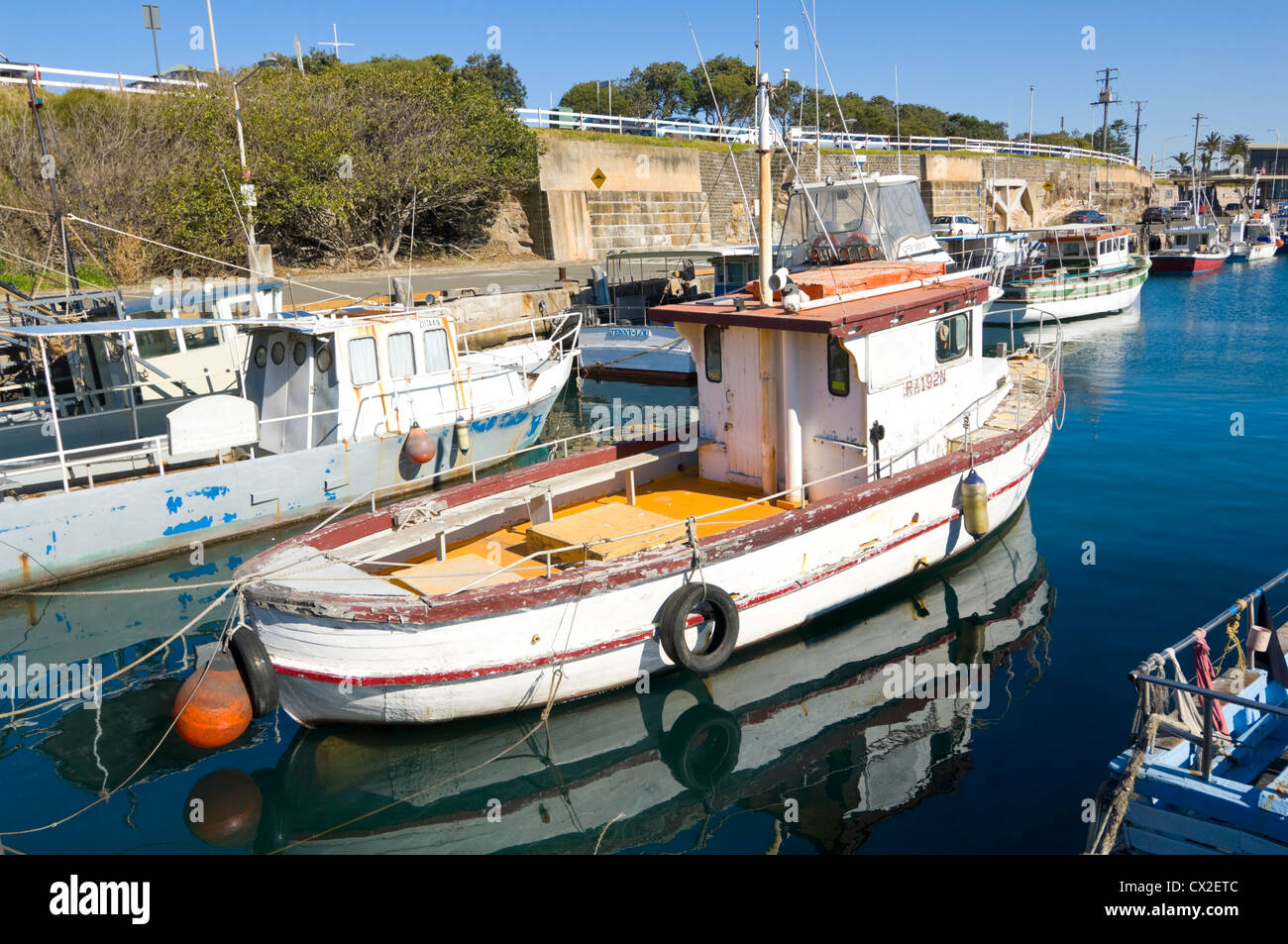 Angeln, Hafen, North Wollongong, New South Wales, Australien Stockfoto