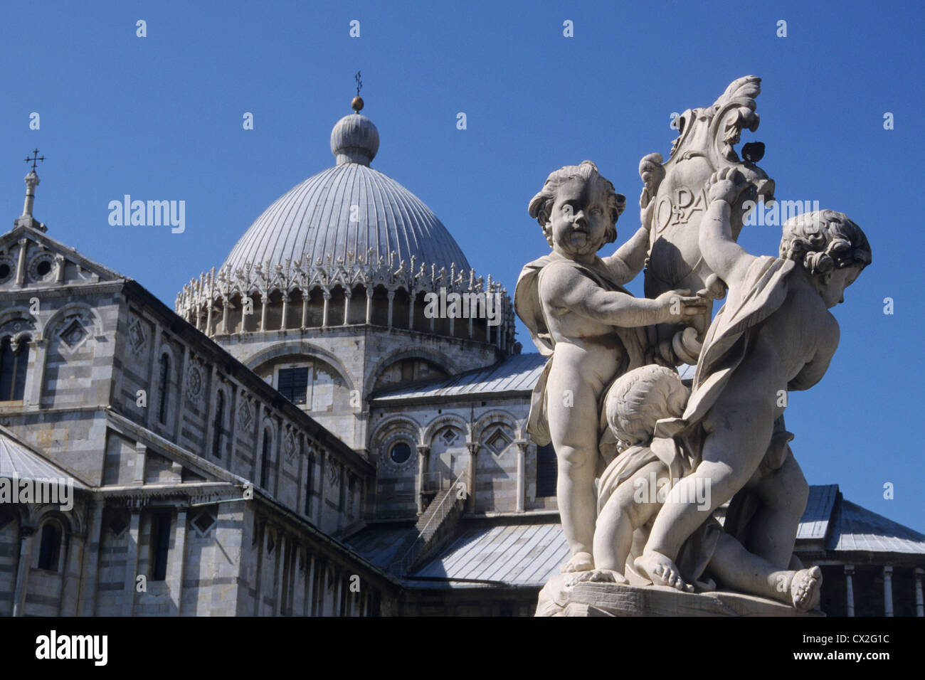 Piazza dei dei Miracoli, Kathedrale Pisa, Toskana, Italien Stockfoto