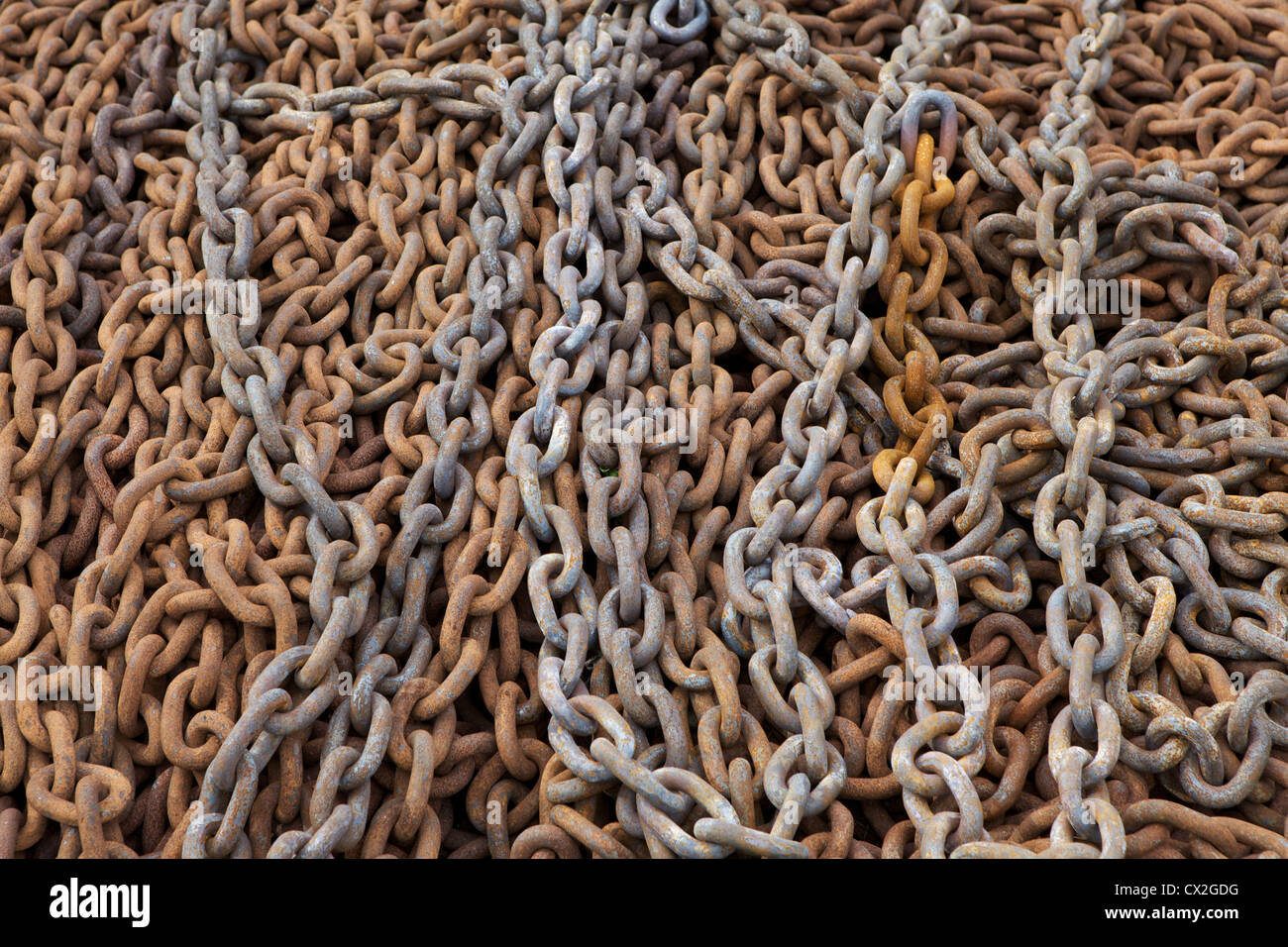 Stapel-Kette in der Kette machen Shop im Black Country Living Museum Stockfoto