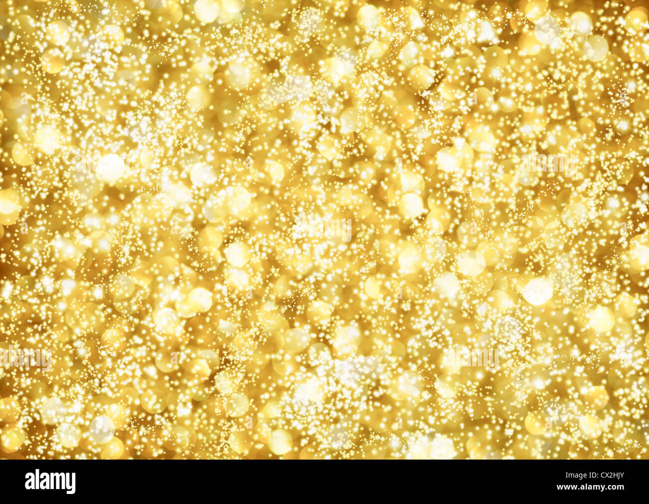 Zusammenfassung Hintergrund des goldenen Lichter Stockfoto