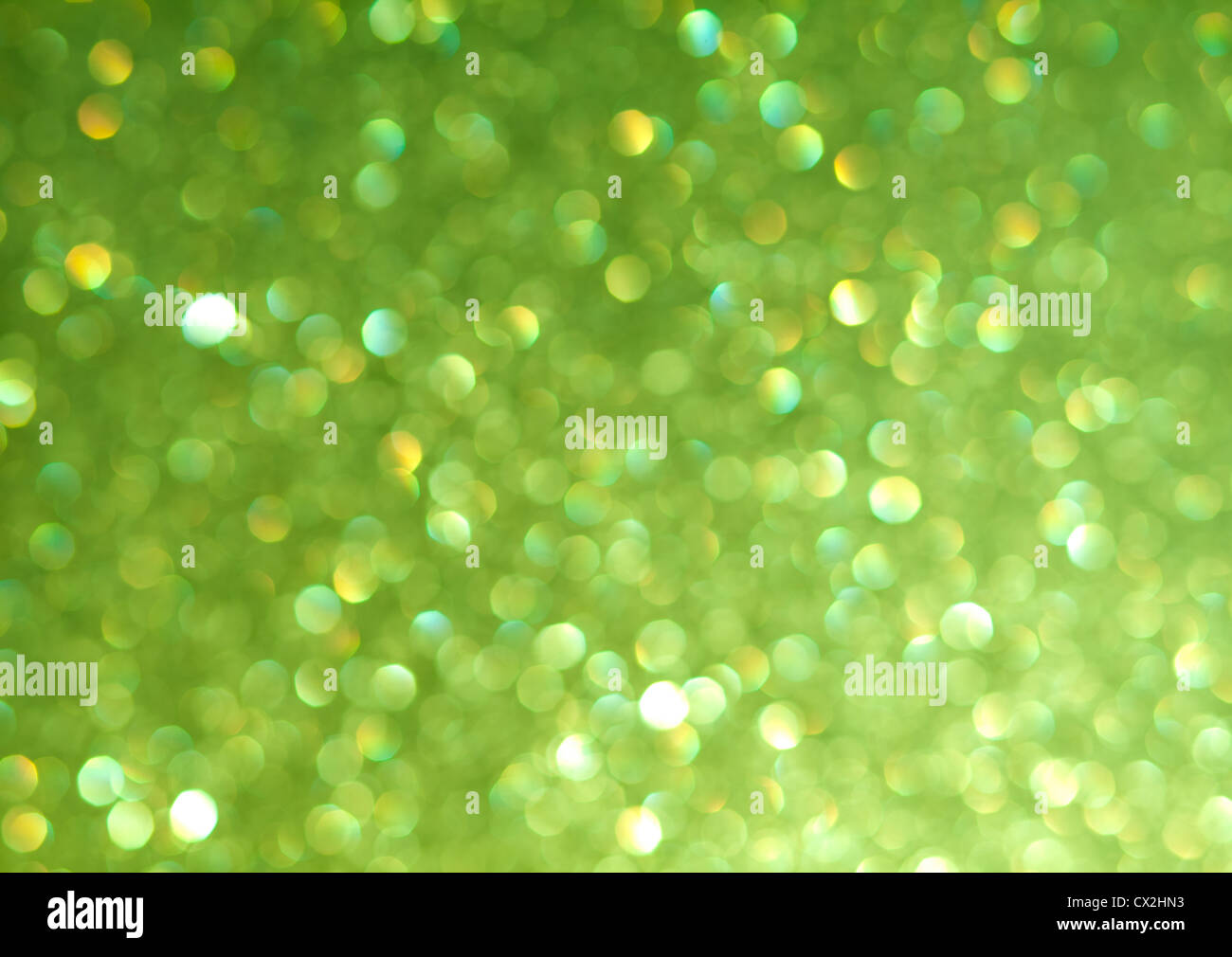 Zusammenfassung Hintergrund der grünen Weihnachtslichter Stockfoto