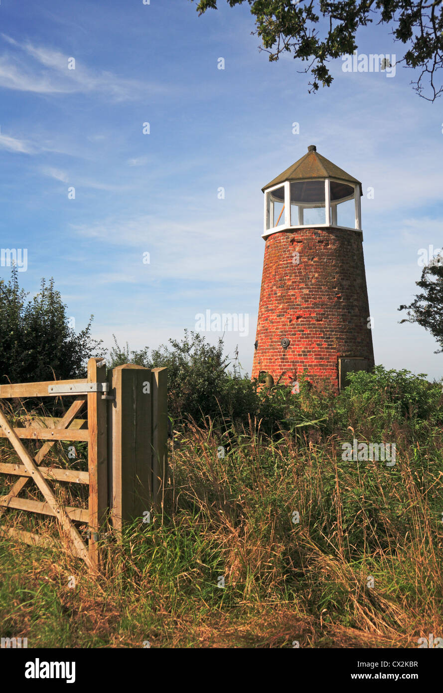 Ein Blick auf Hickling breiten Entwässerung Mühle auf den Norfolk Broads, England, Vereinigtes Königreich. Stockfoto