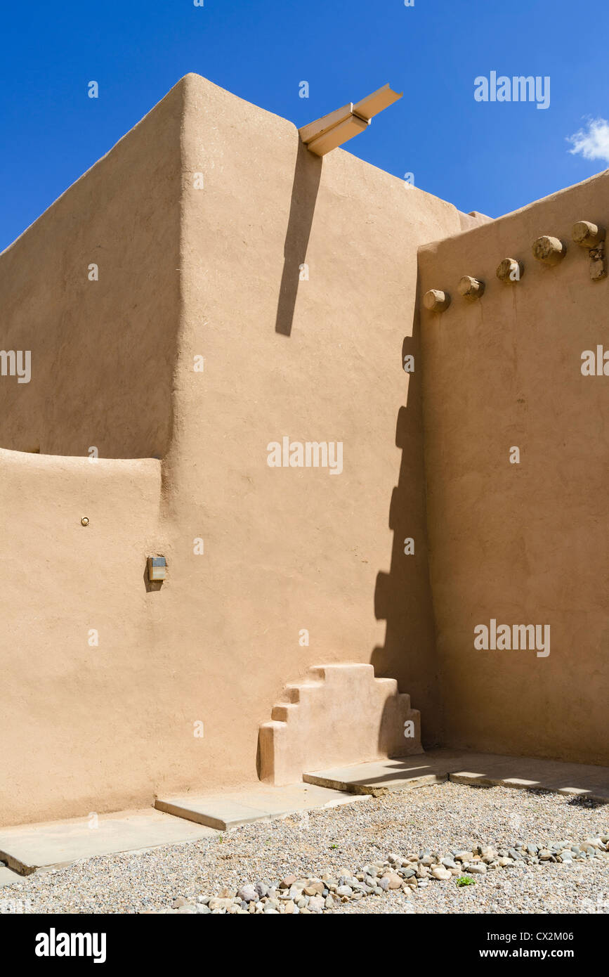 Detail des San Francisco de Asis mission Kirche Ranchos de Taos New Mexico USA Stockfoto