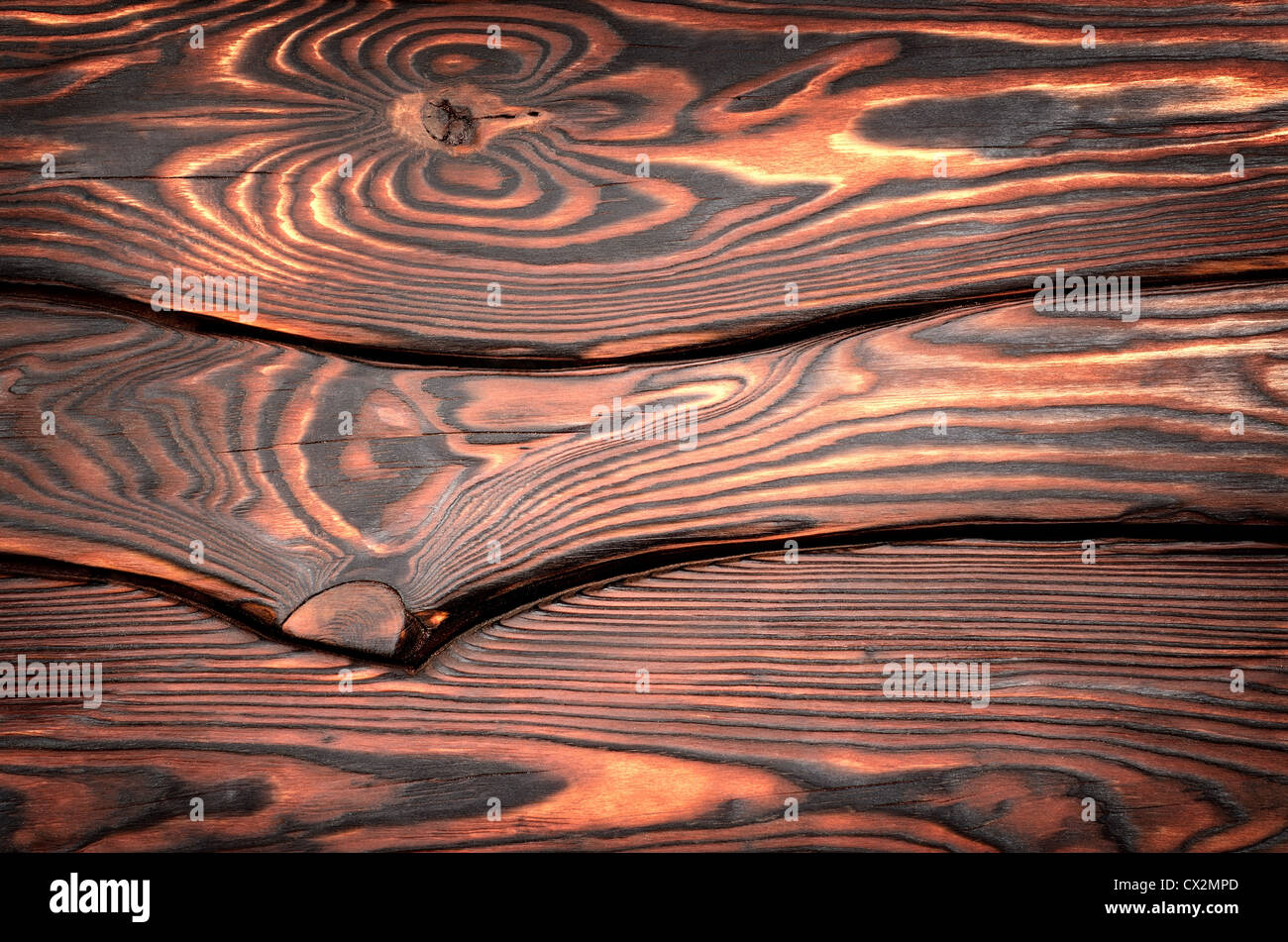 Alt, Grunge Holzplatten als Hintergrund verwendet Stockfoto