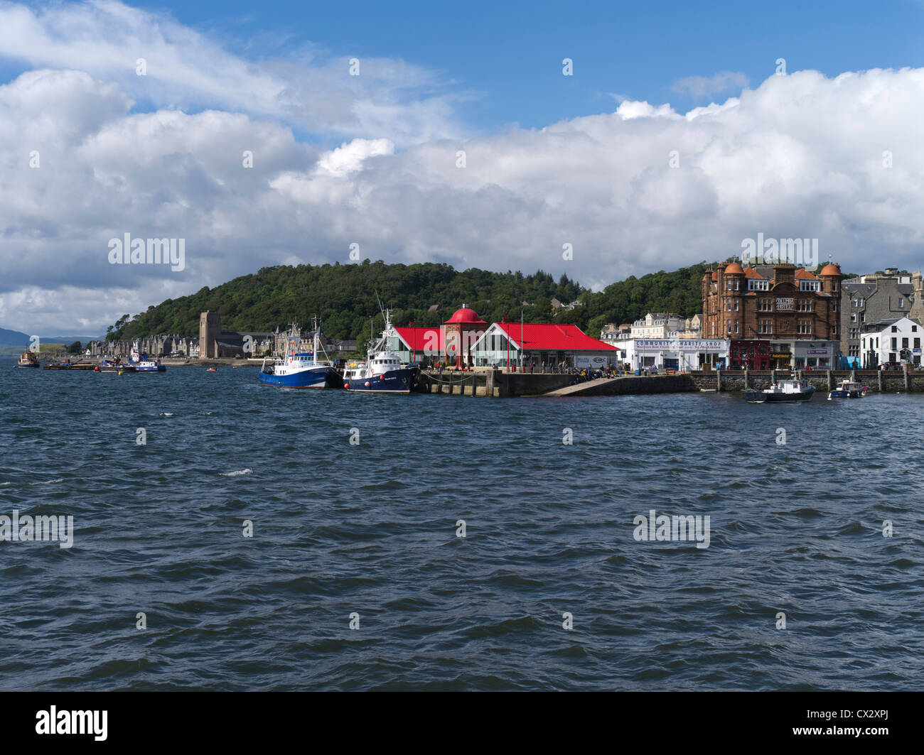 Dh North Pier Oban, Argyll direkt am Meer Hafen Schottland Stockfoto