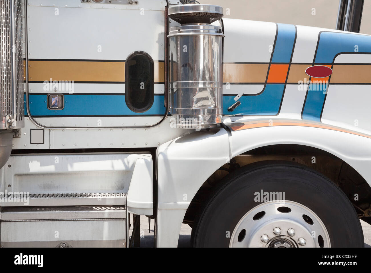 Nahaufnahme der Protokollierung LKW Stockfoto