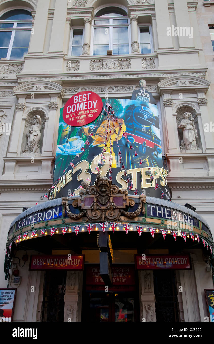 39 Stufen, Criterion Theatre; West End; London, England, Vereinigtes Königreich Stockfoto